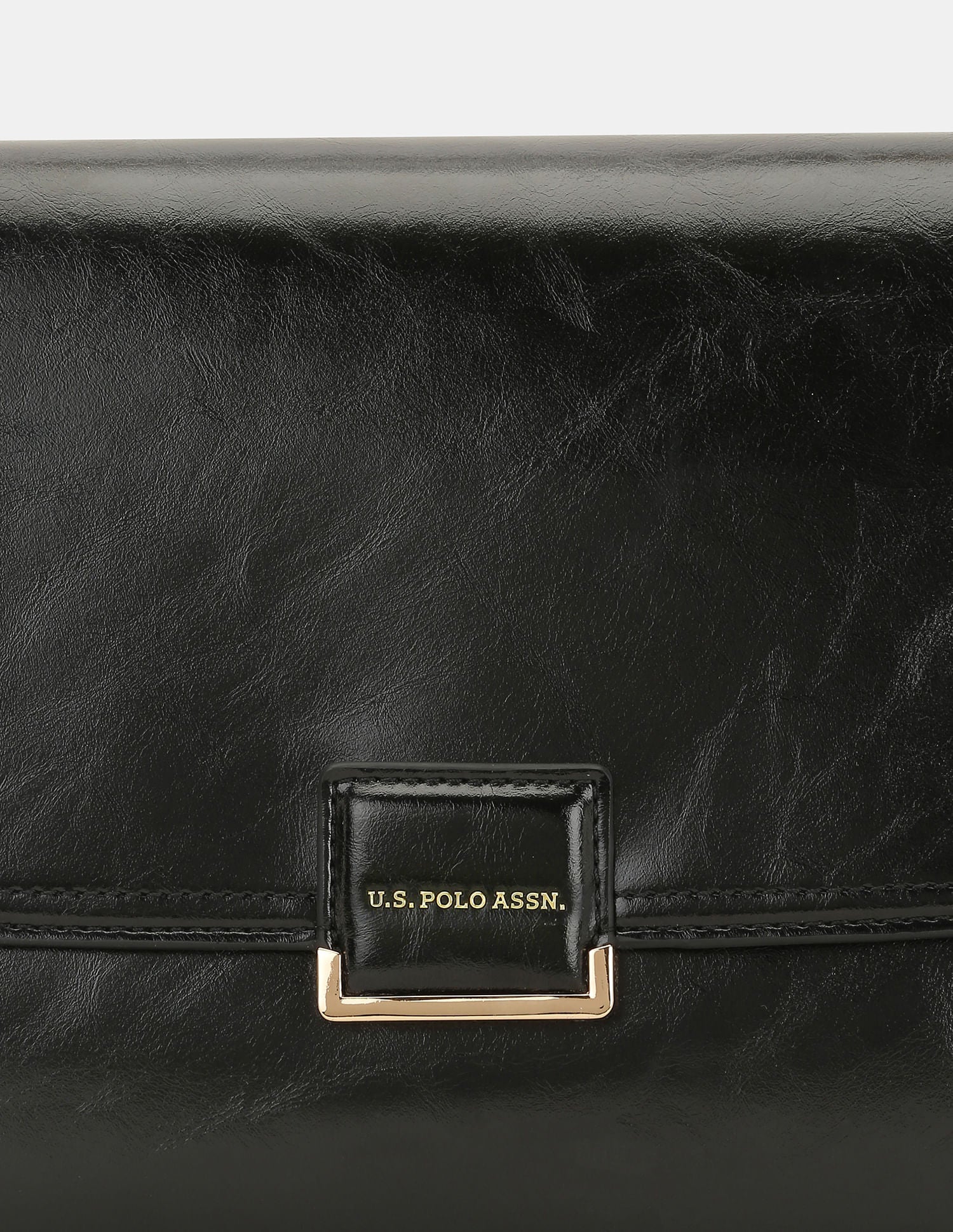 Women Blossom Sling Bag with Structured Compact Design Black - U.S. POLO ASSN. | Large