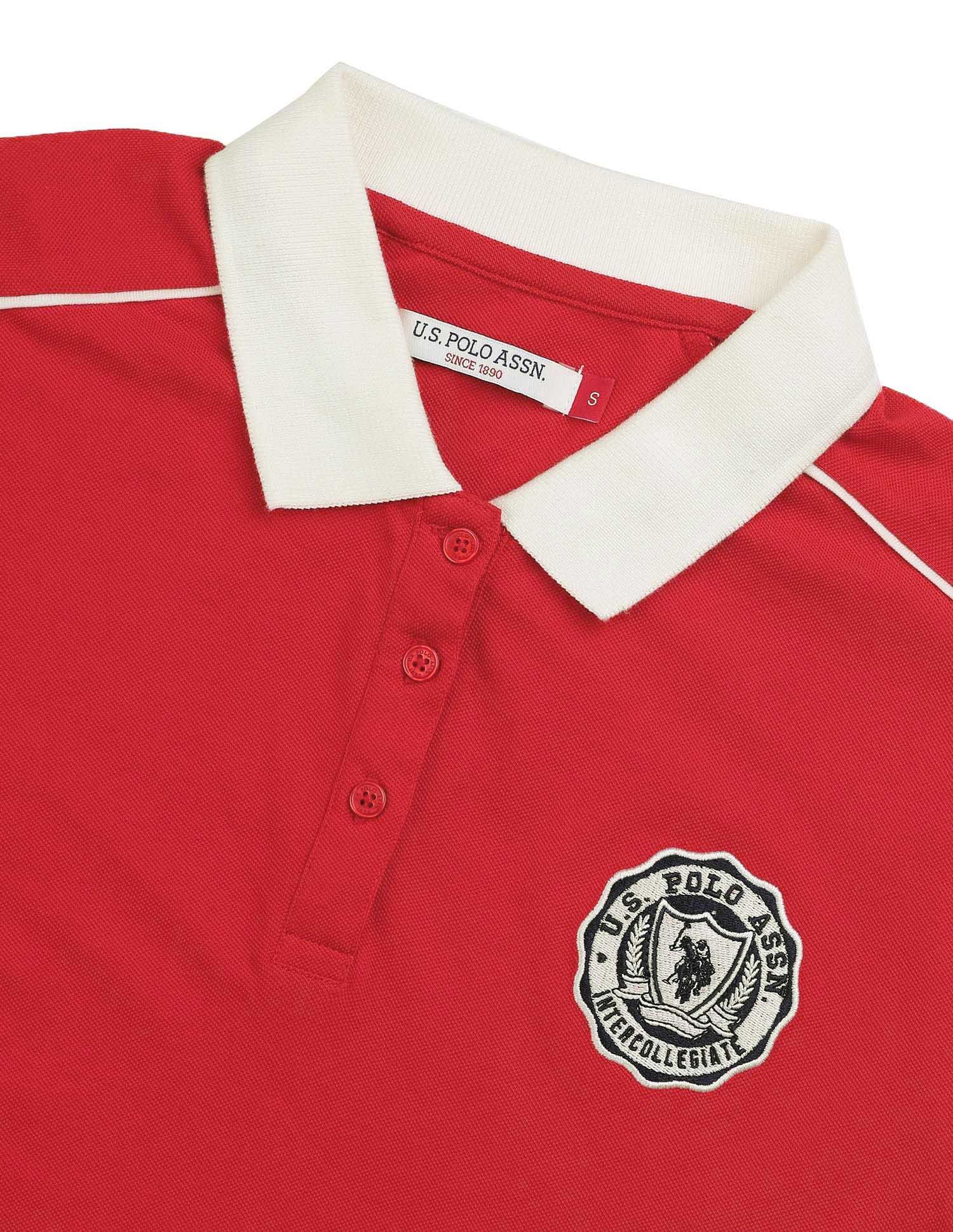 Relaxed Fit Solid Polo Shirt Red - U.S. POLO ASSN. | Large