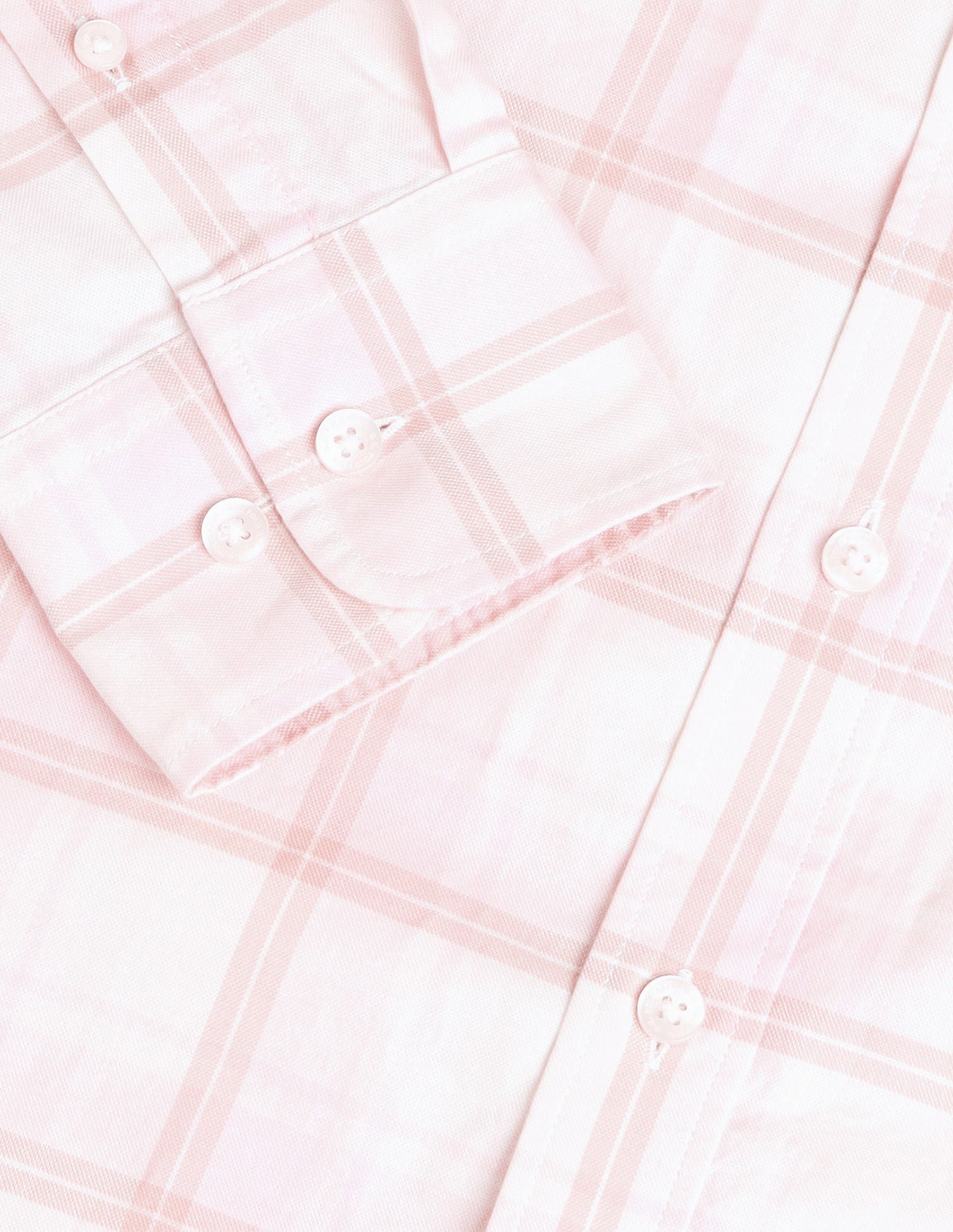 Tailored Fit Checked Shirt Light Pink - U.S. Polo Assn. India | Large