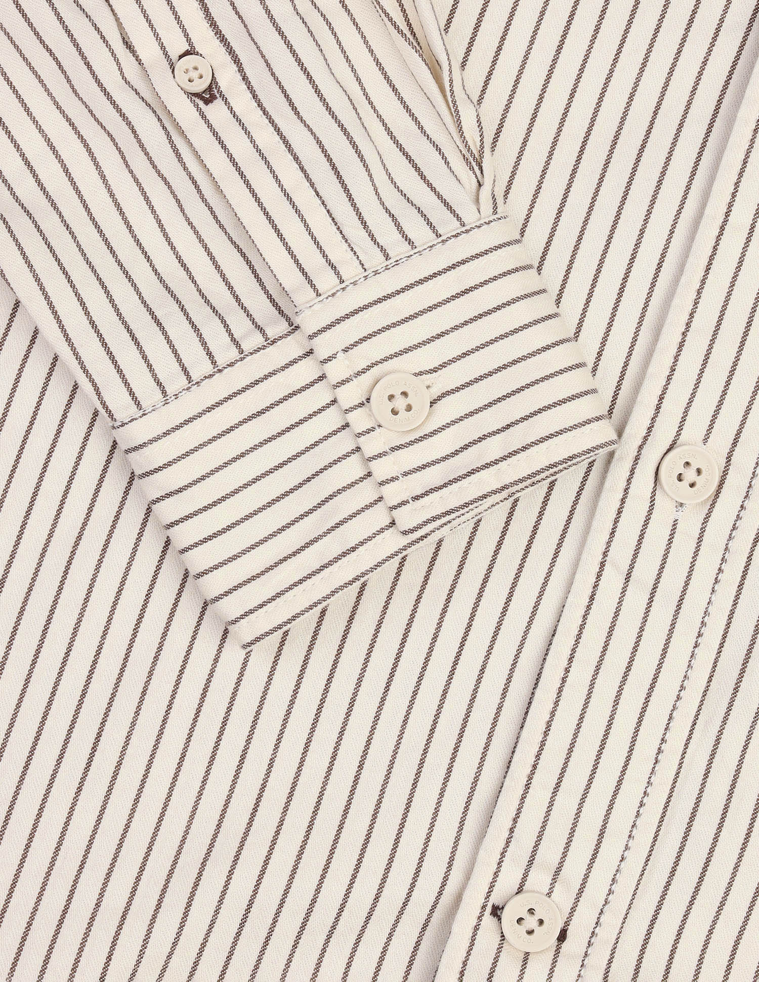 Vertical Striped Comfort Fit Shirt Beige - U.S. Polo Assn. India | Large