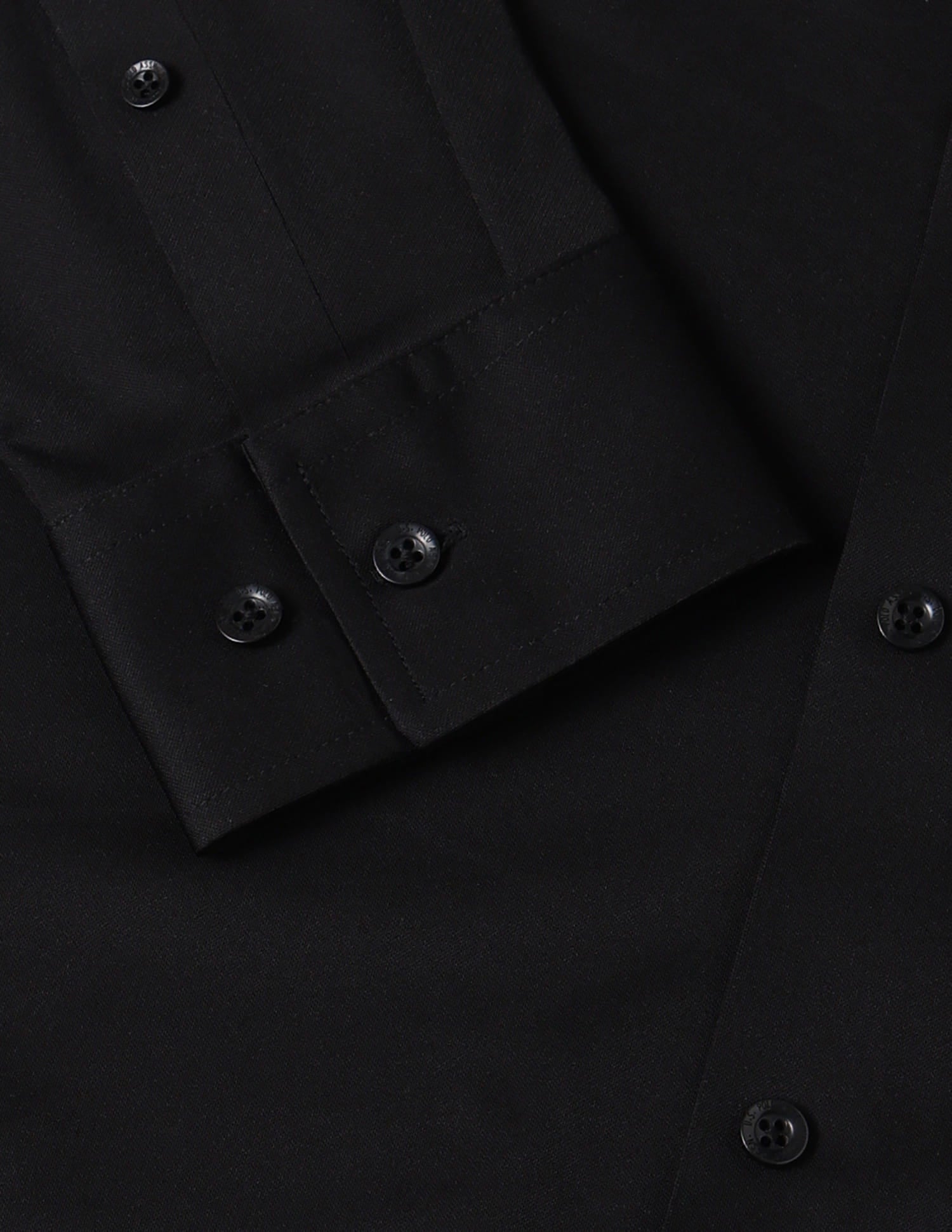Tailored Fit Knitted Shirt Black - U.S. Polo Assn. India | Large