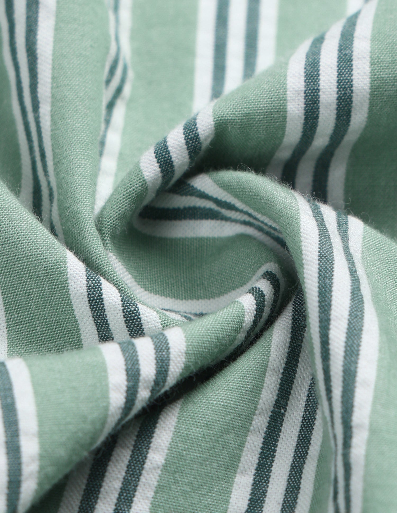 Vertical Striped Seersucker Shirt Light Green - U.S. Polo Assn. India | Large