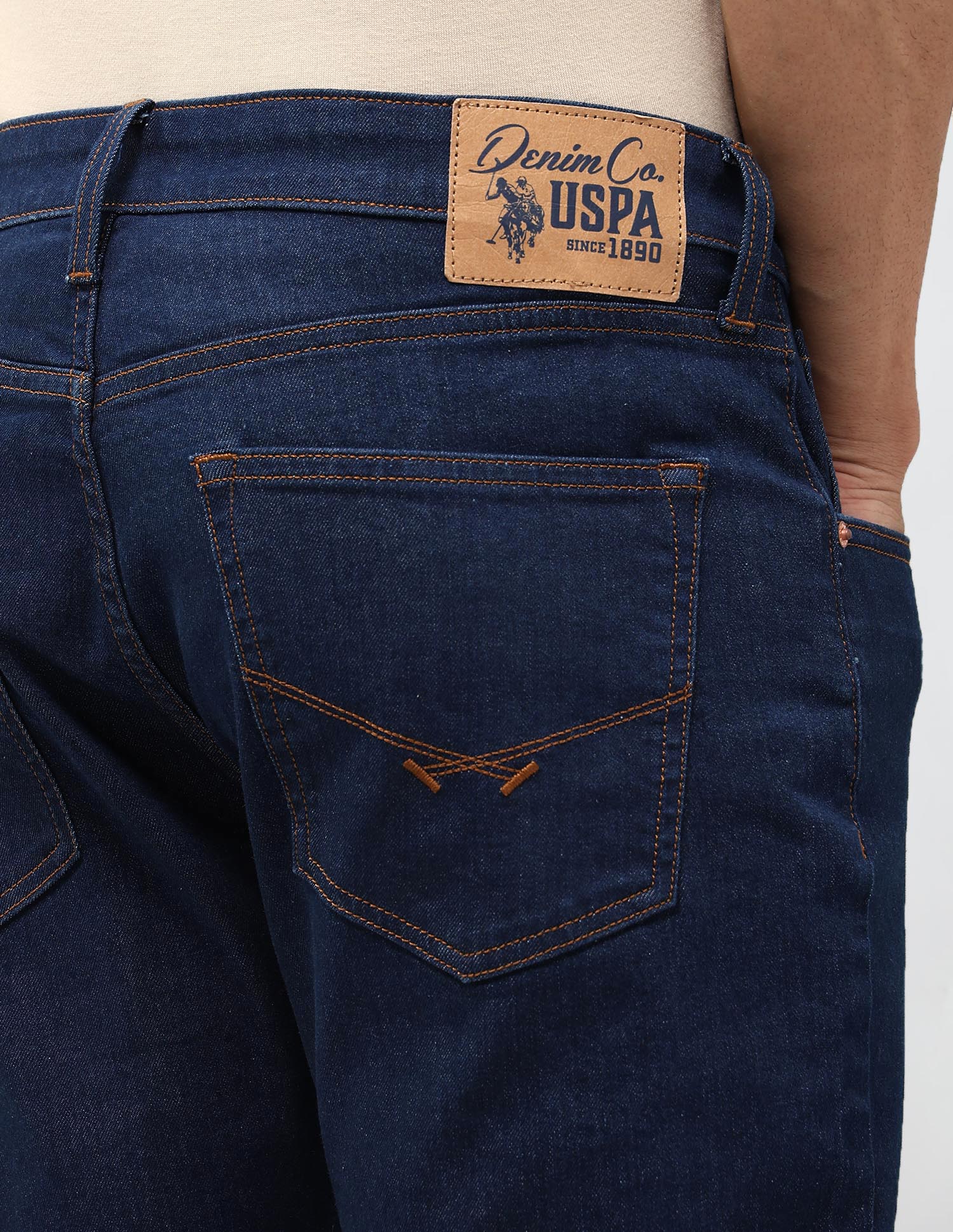 Henry Tapered Fit Blue Jeans Indigo - U.S. POLO ASSN. | Large