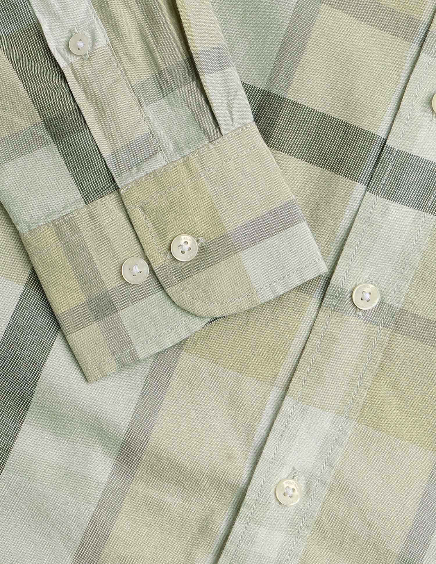 Plaid Checked Equestrian Aisle Theater Shirt Light Green - U.S. POLO ASSN. | Large