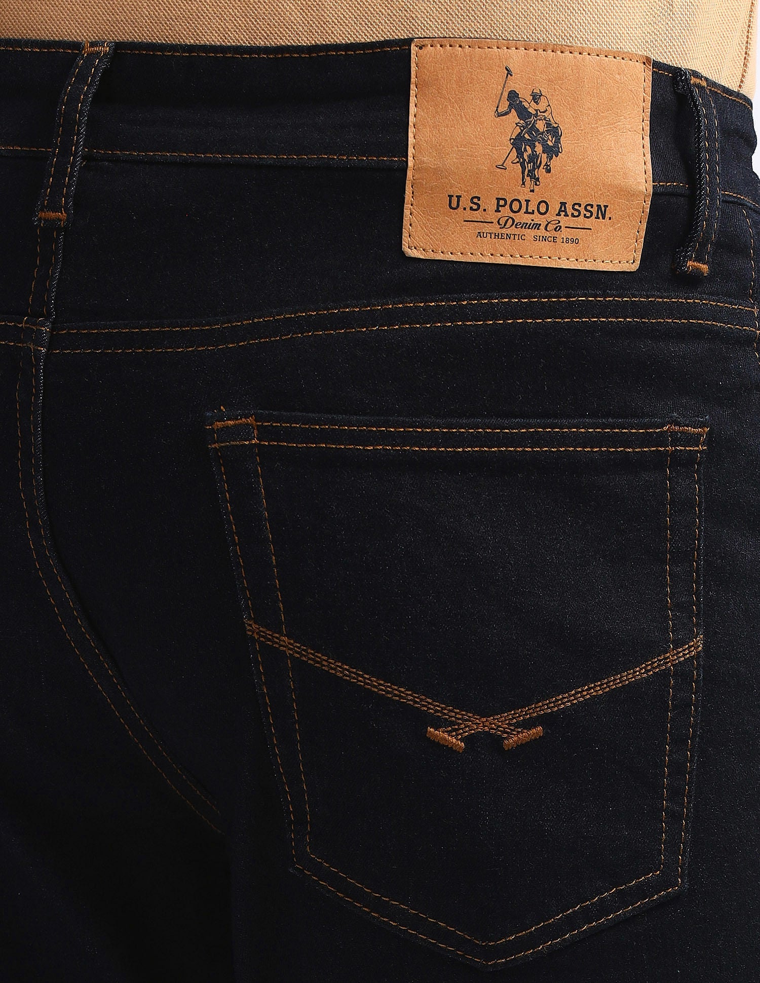 Brandon Slim Tapered Fit Rinse Jeans Blue - U.S. Polo Assn. India | Large
