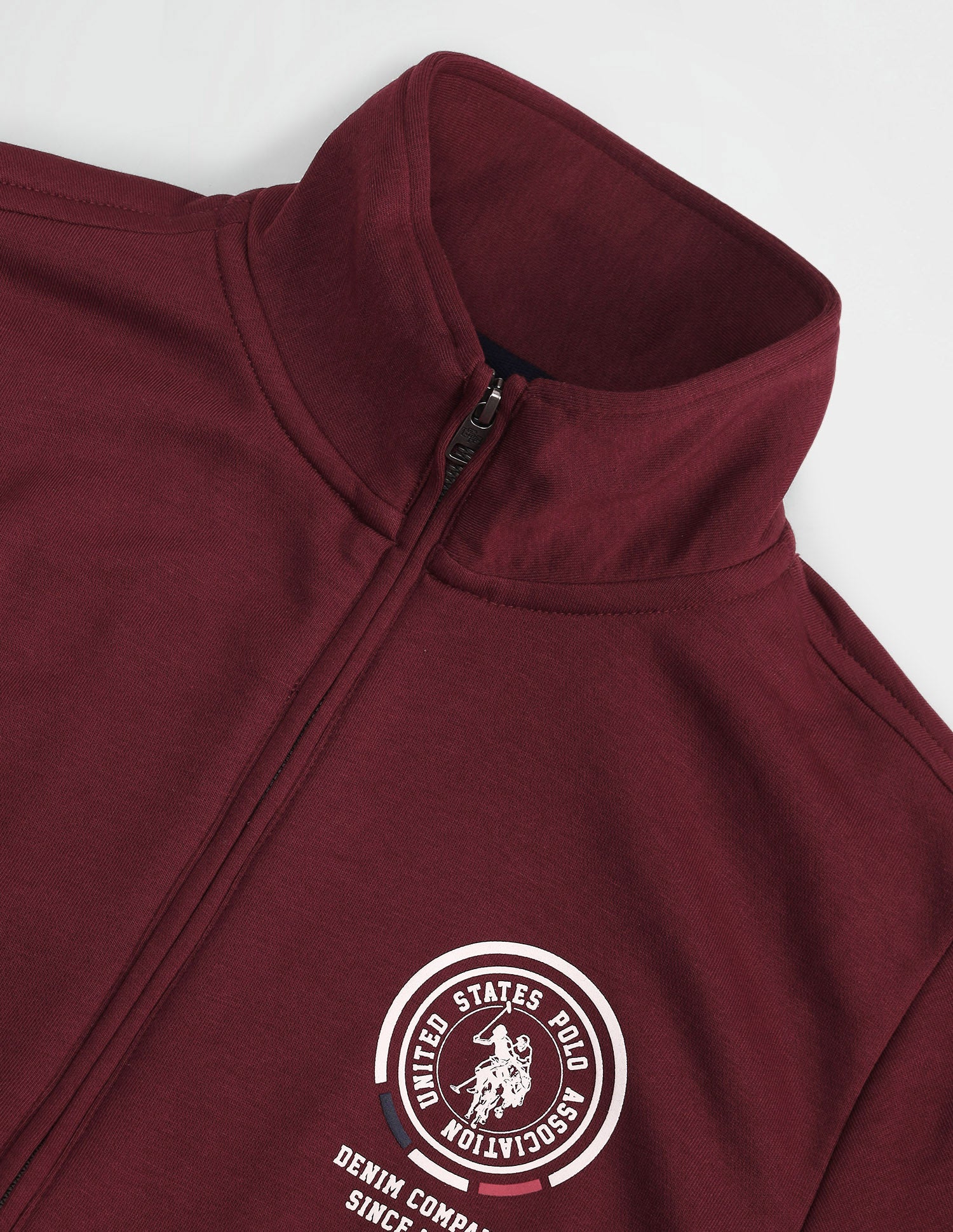 Solid Regular Fit Sweatshirt Wine - U.S. POLO ASSN. | Large