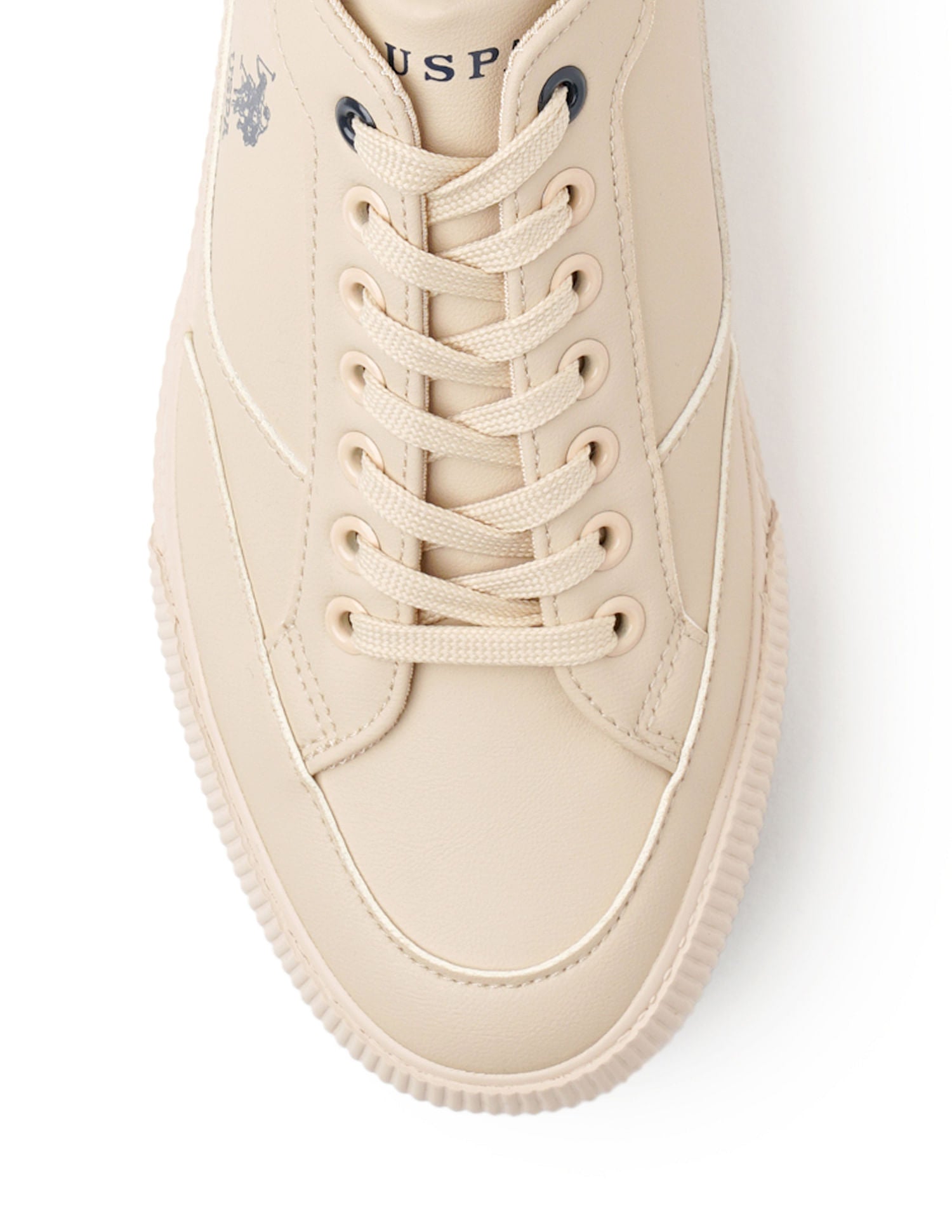 Men Solid Olivier Sneakers Beige - U.S. Polo Assn. India | Large