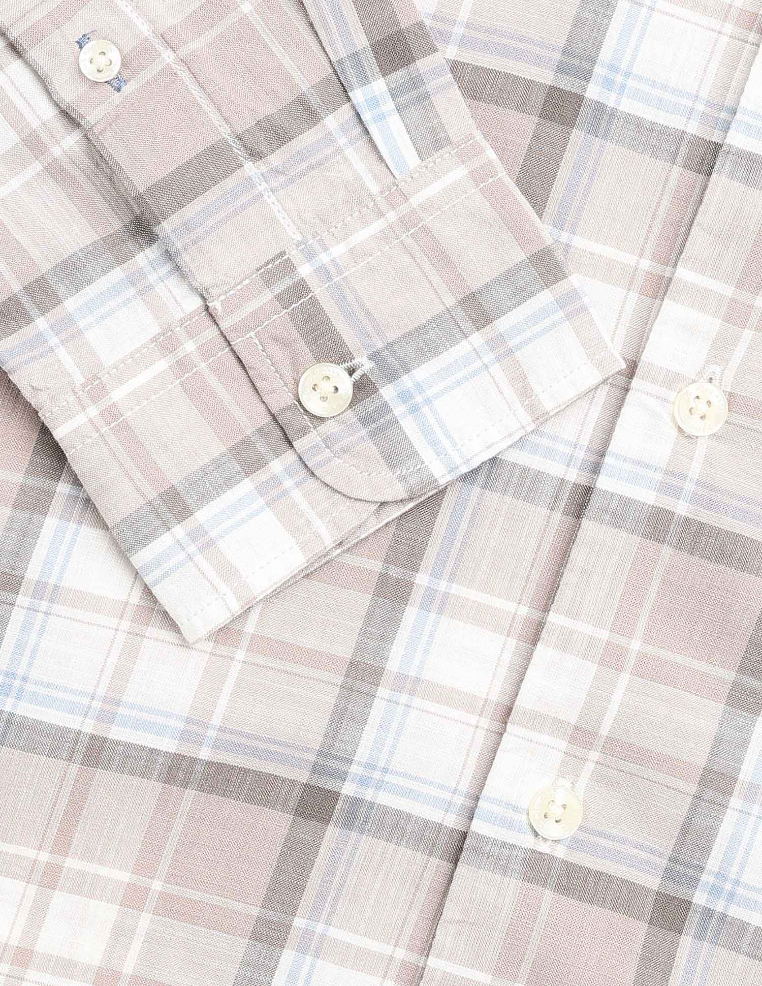 Regular Fit Tartan Checked Shirt Cream - U.S. POLO ASSN. | Large