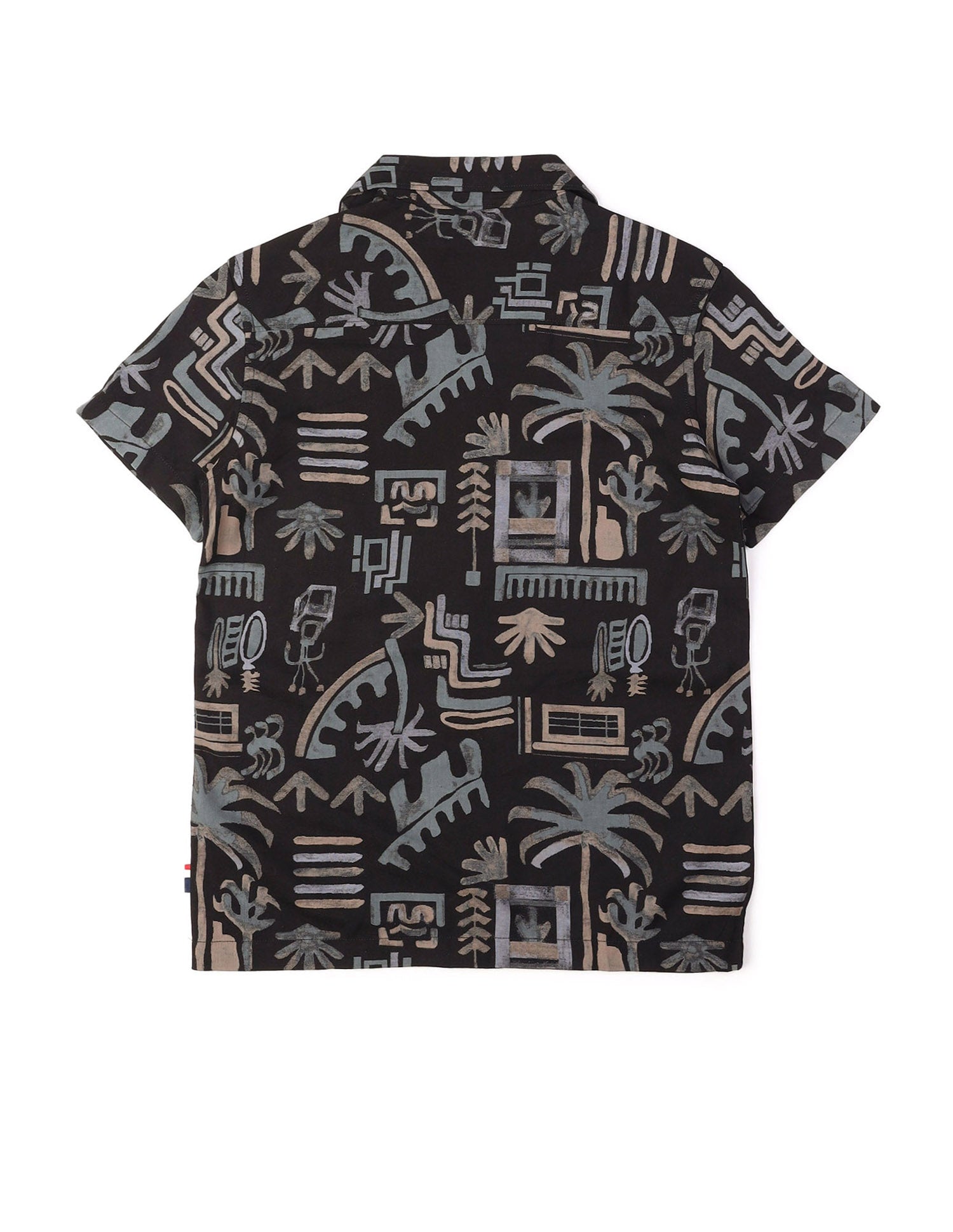 Boys Twill All Over Printed Shirt Black - U.S. POLO ASSN. | Large