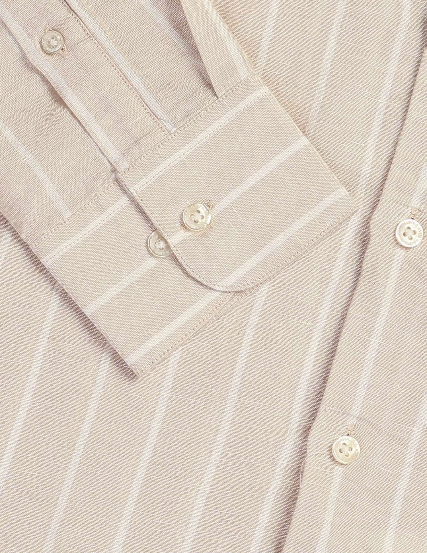 Vertical Striped Sotogrande Regular Fit Shirt Ivory - U.S. Polo Assn. India | Large