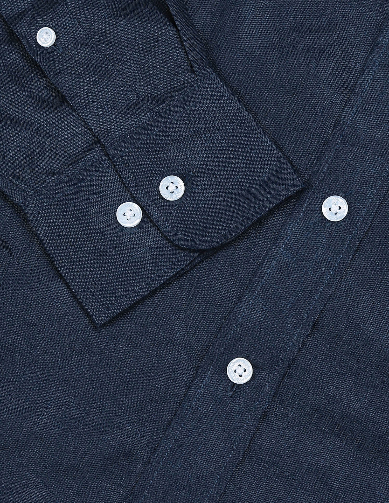 Solid Regular Fit Shirt Navy - U.S. Polo Assn. India | Large