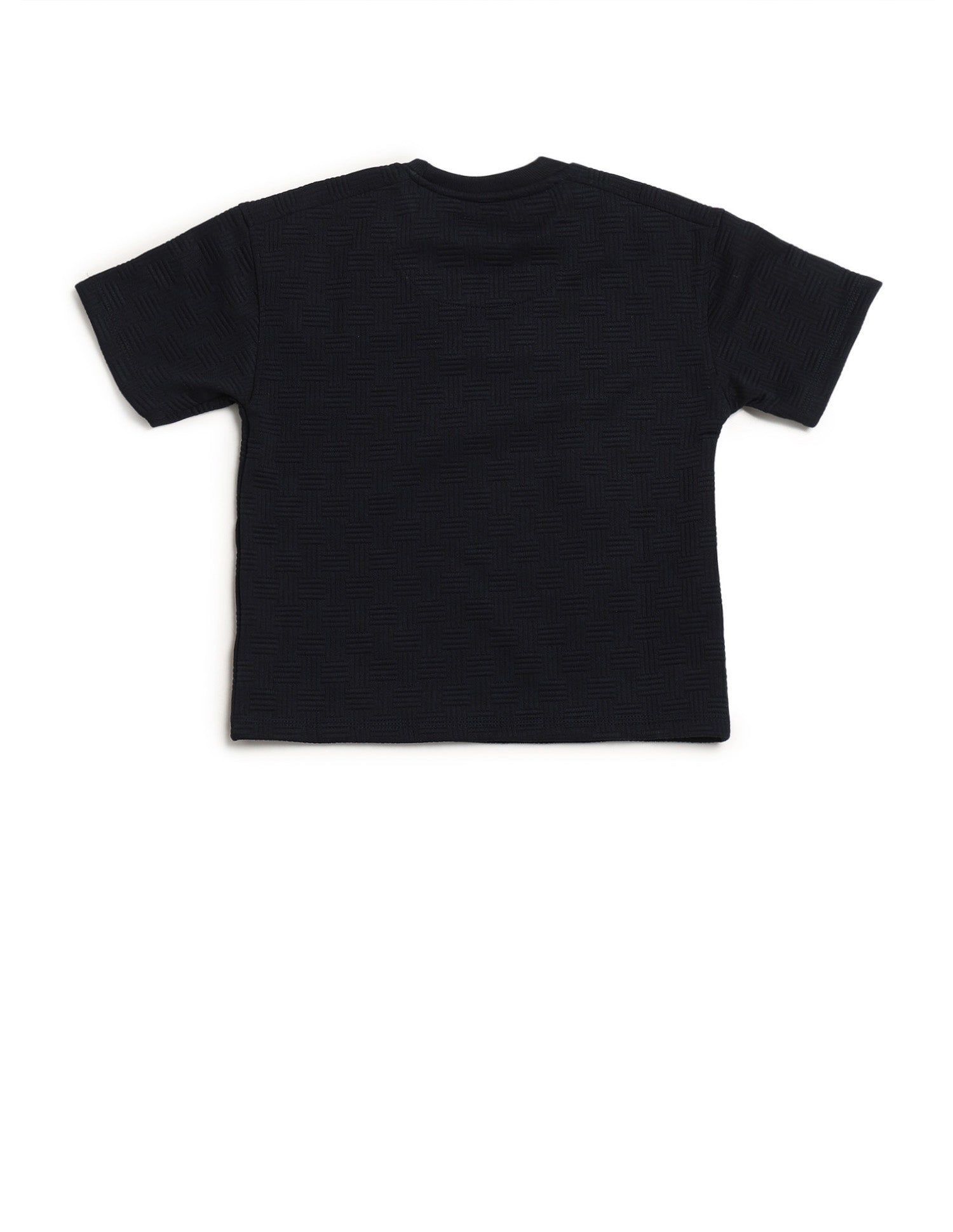 Boys Textured Boxy Fit T-Shirt Navy - U.S. POLO ASSN. | Large