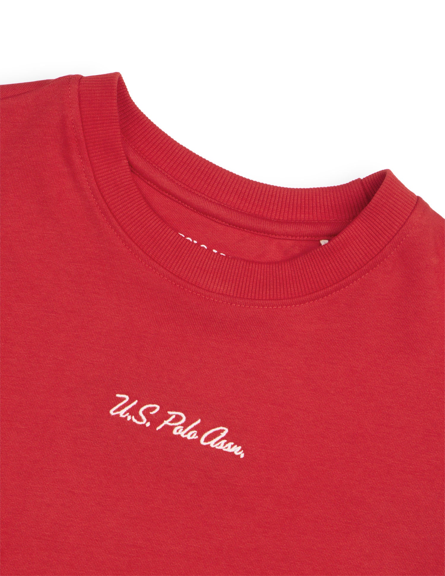 Solid Relaxed Fit Sweatshirt Red - U.S. Polo Assn. India | Large