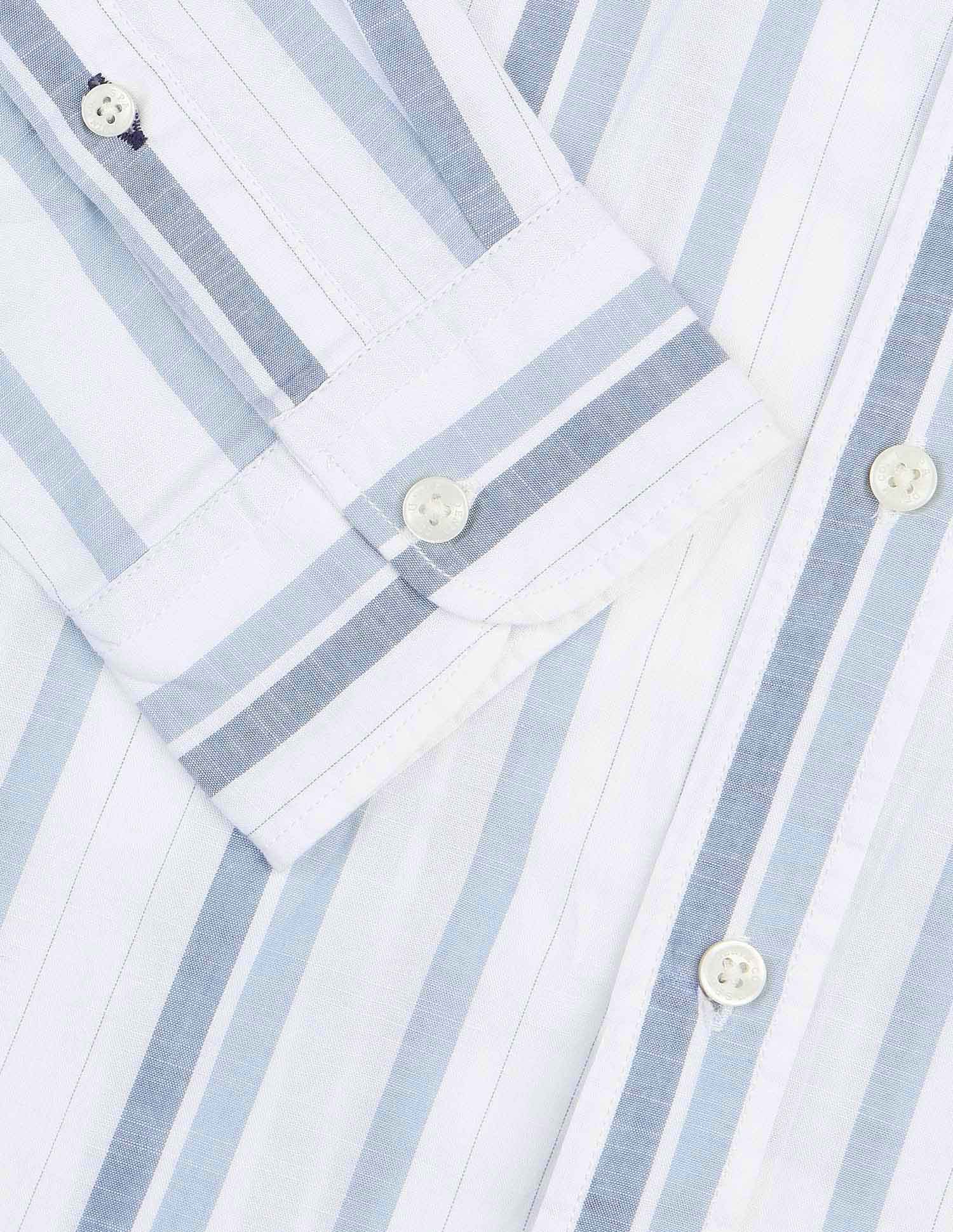 Pure Cotton Slim Fit Shirt Blue - U.S. POLO ASSN. | Large