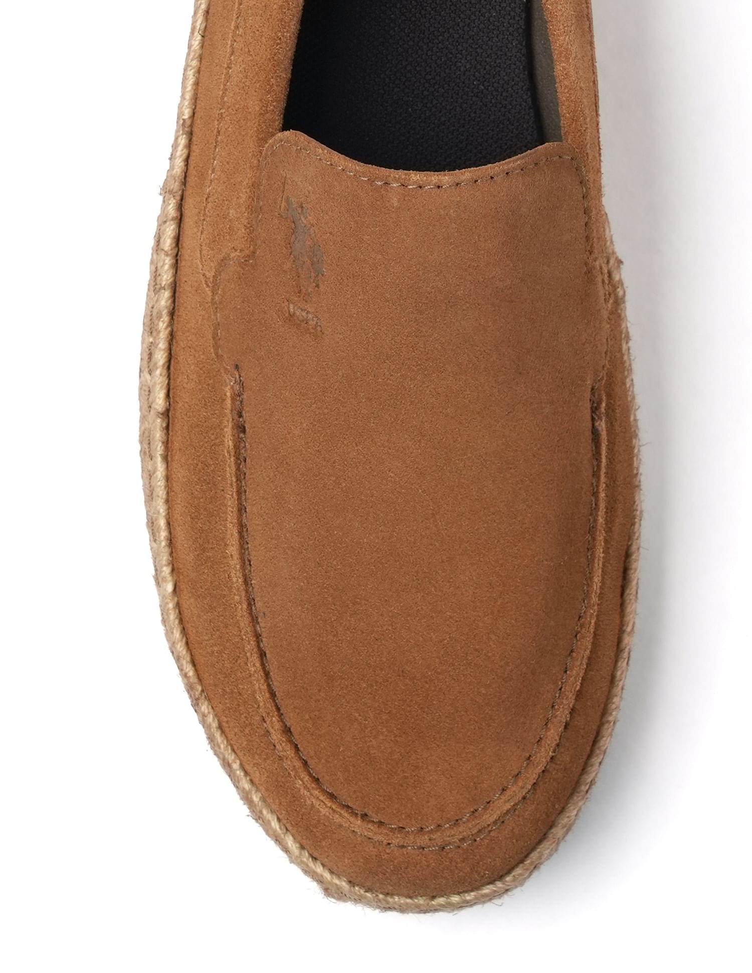 Mens Oudi Suede Slip-On Shoes Tan - U.S. Polo Assn. India | Large