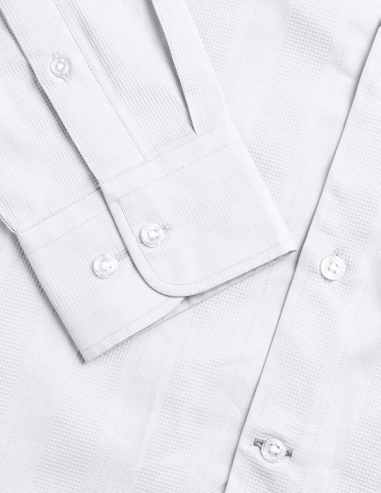 Dobby Textured Shirt Light Grey - U.S. Polo Assn. India | Large