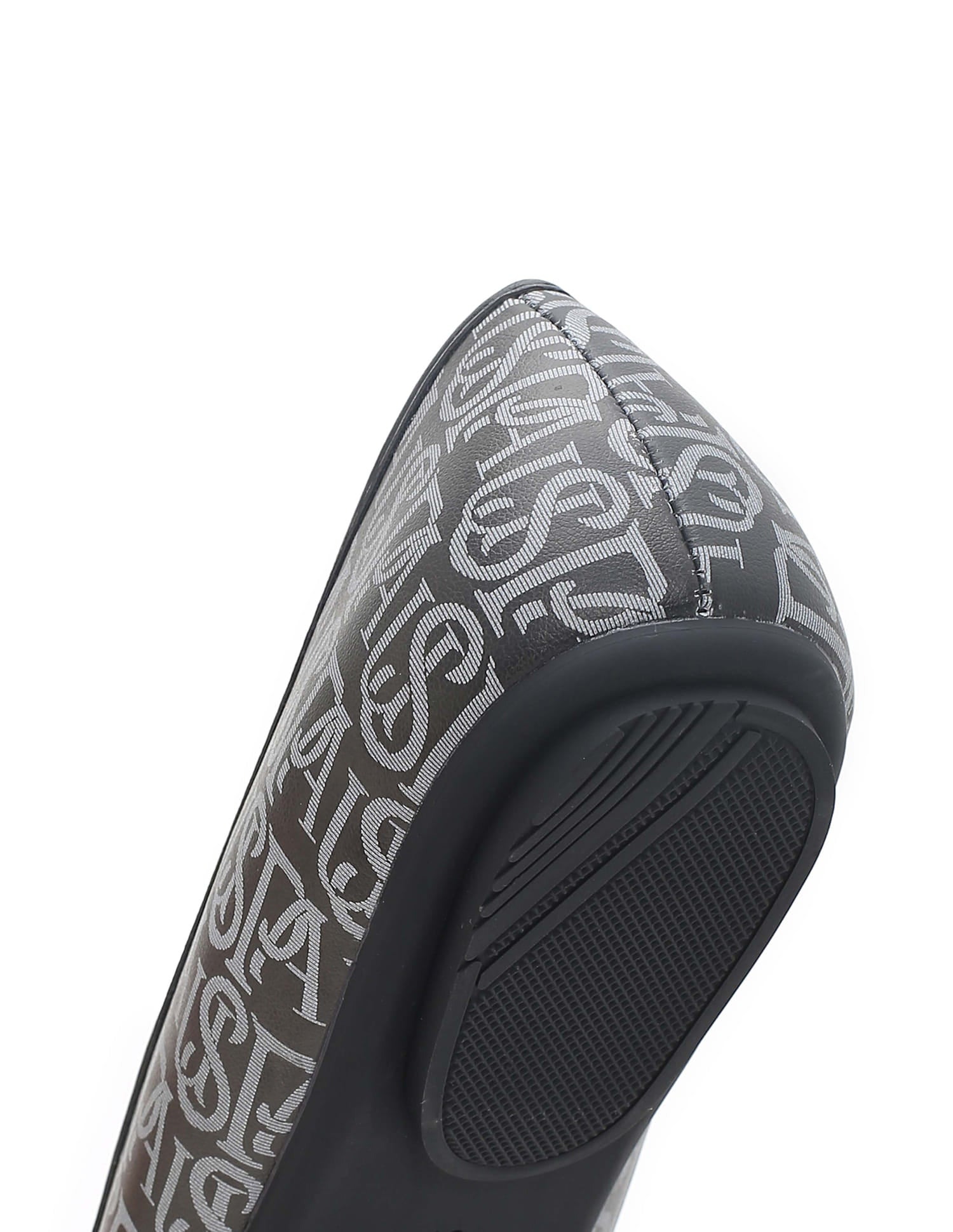Women Brand Print Alina Ballerinas Black - U.S. Polo Assn. India | Large