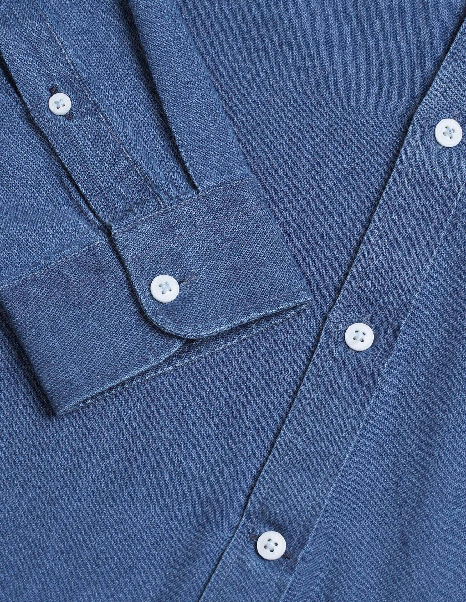 Twill Regular Fit Shirt Indigo - U.S. Polo Assn. India | Large