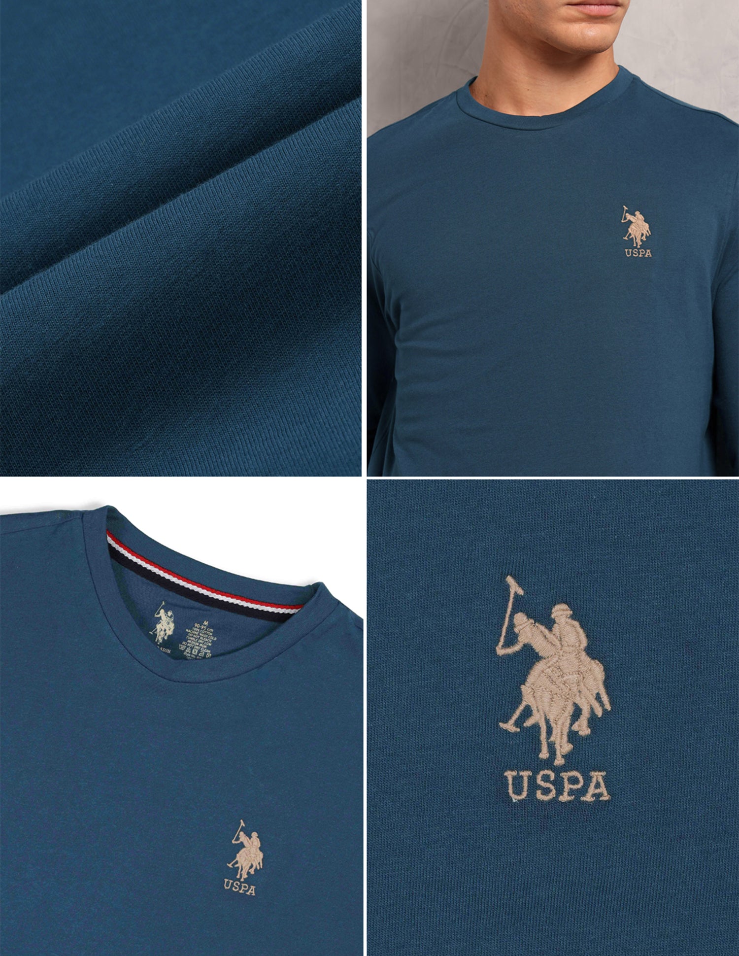 Comfort Fit Solid I693 Lounge T-Shirt - Pack Of 1 Teal - U.S. POLO ASSN. | Large