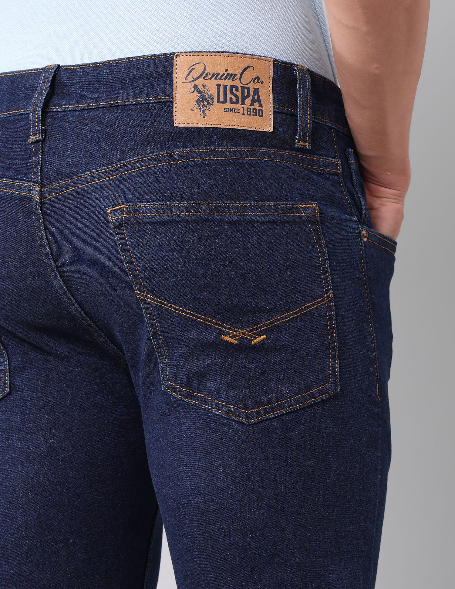 Regallo Skinny Fit Blue Jeans Blue - U.S. Polo Assn. India | Large