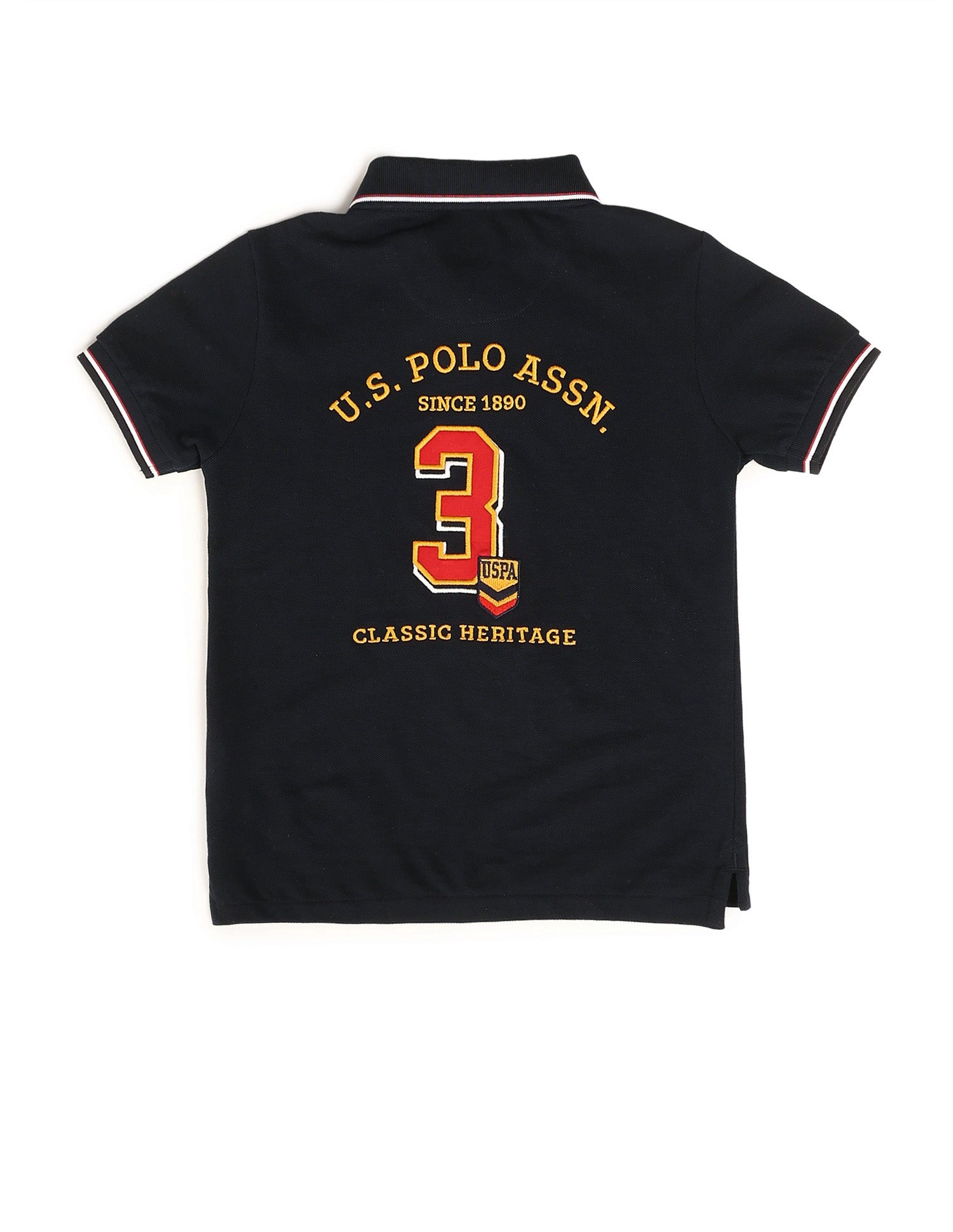 Boys Brand Embroidered Regular Fit Polo Shirt Navy - U.S. POLO ASSN. | Large