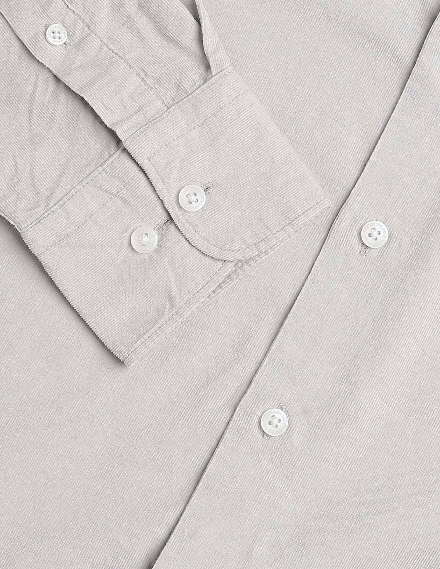 Textured Tailored Fit Shirt Grey - U.S. Polo Assn. India | Large