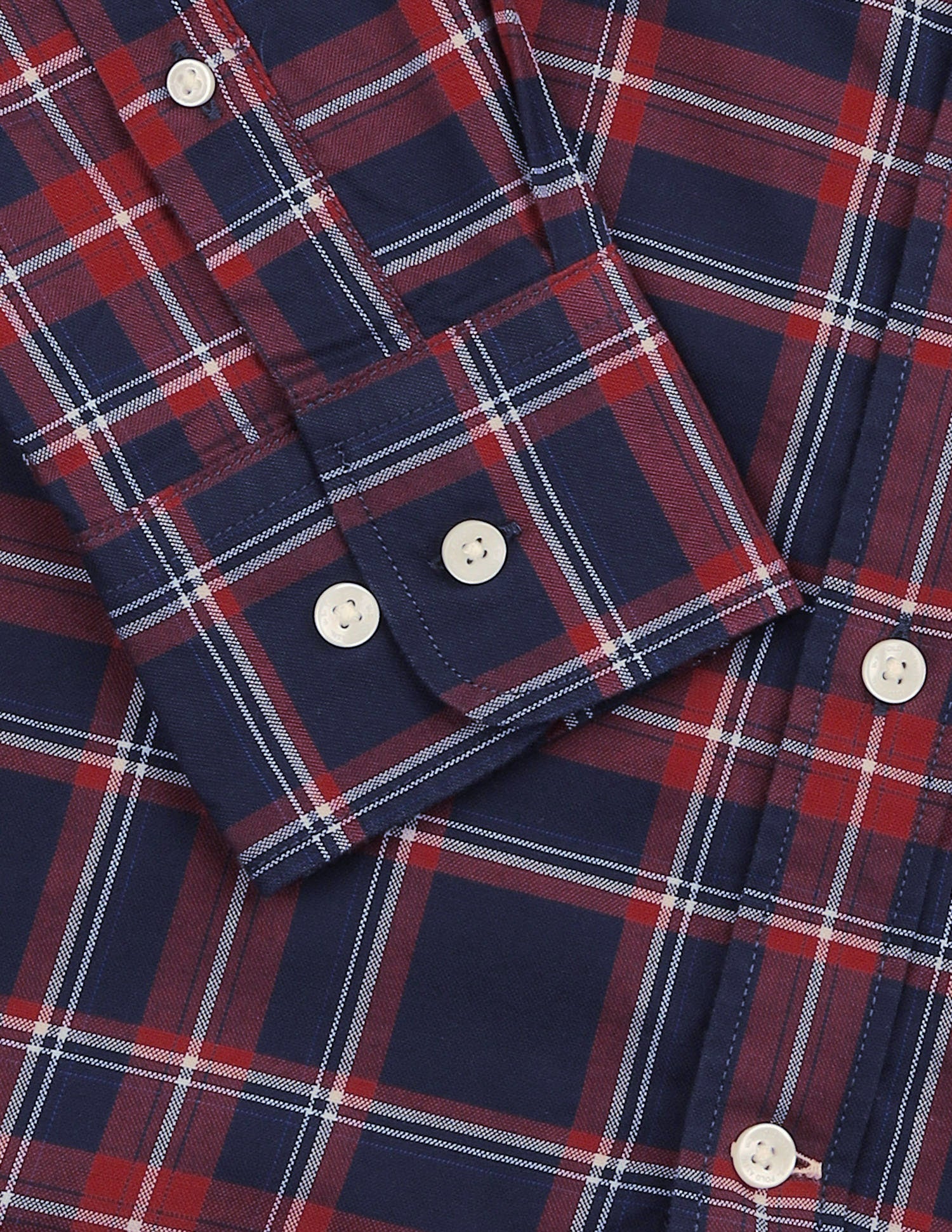 Tailored Fit Tartan Checked Shirt Navy - U.S. Polo Assn. India | Large