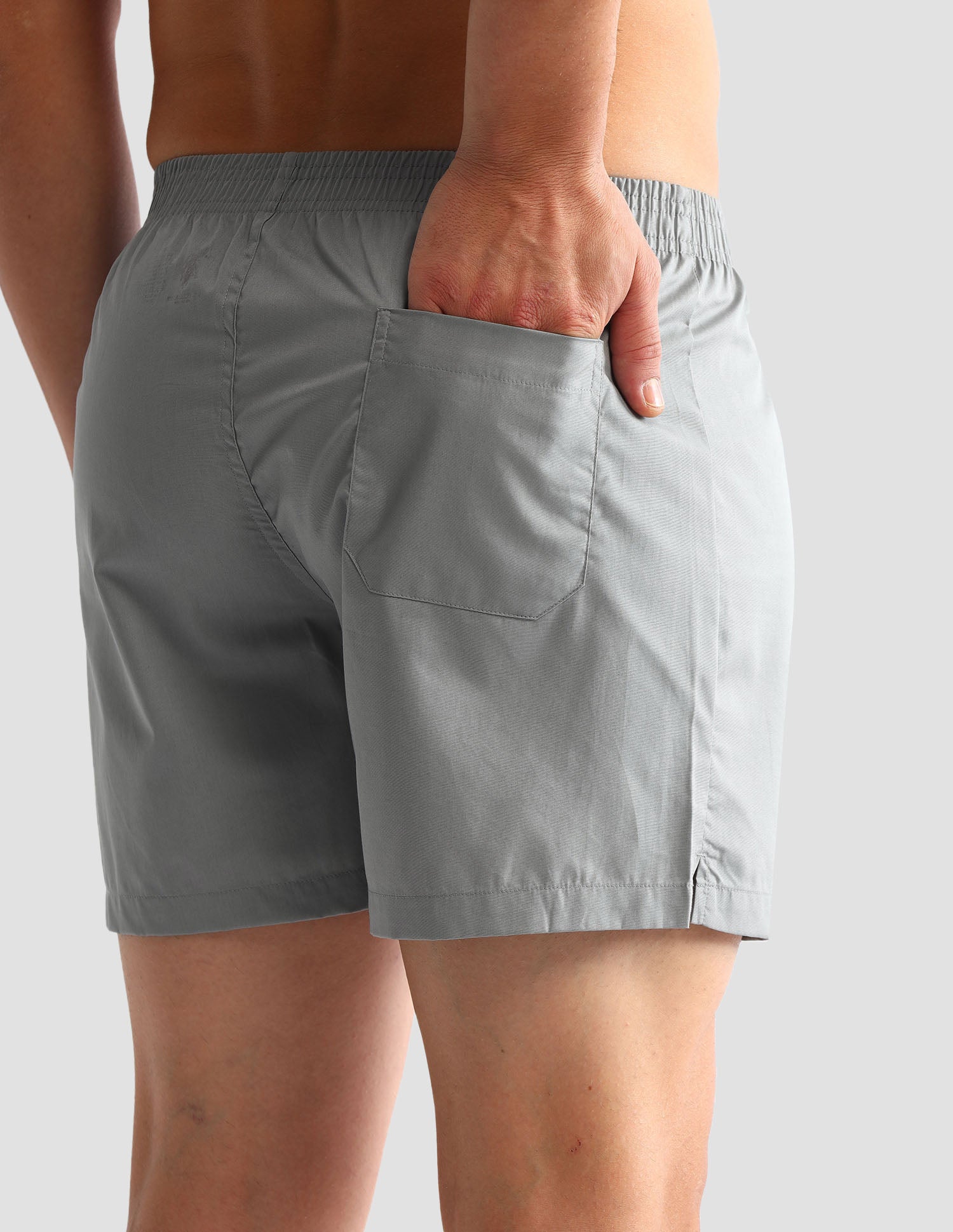 Solid Cotton OEX07 Boxers - Pack Of 1 Neutral Grey - U.S. POLO ASSN. | Large