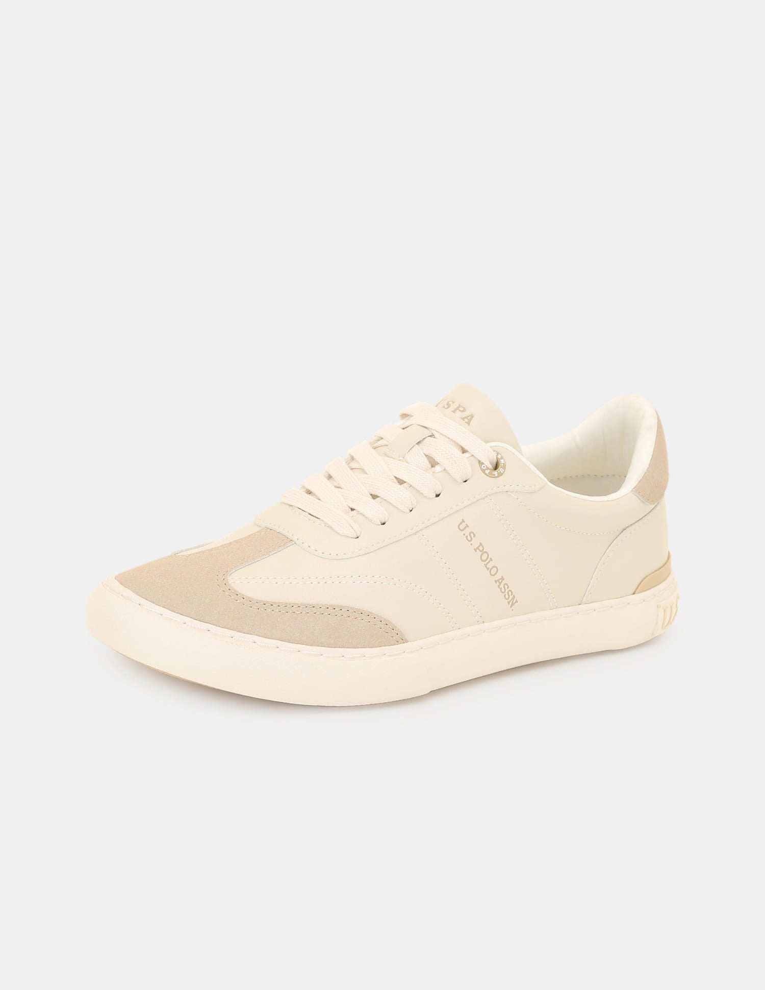 Men Colourblocked Gian 4.0 Sneakers Beige - U.S. Polo Assn. India | Large