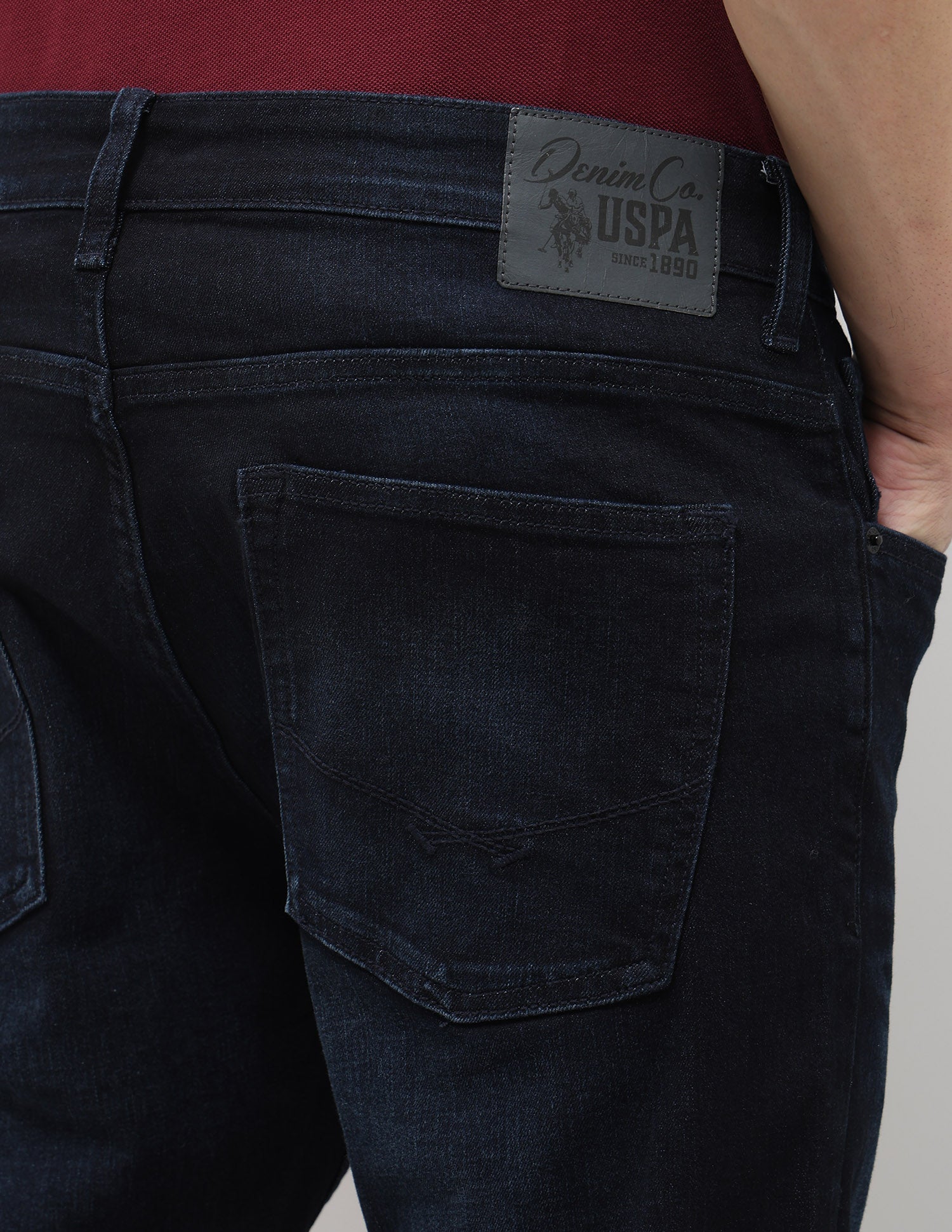 Henry Tapered Fit Blue Jeans Dark Indigo - U.S. Polo Assn. India | Large