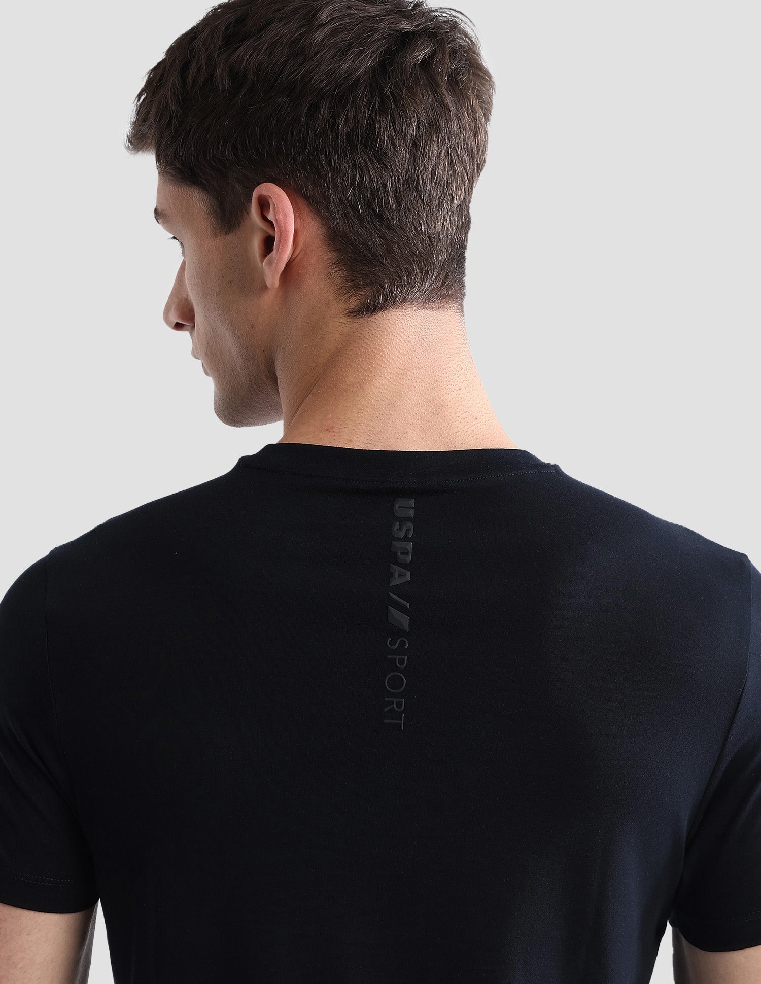 Brand Embossed Regular Fit Active T-Shirt Navy - U.S. POLO ASSN. | Large