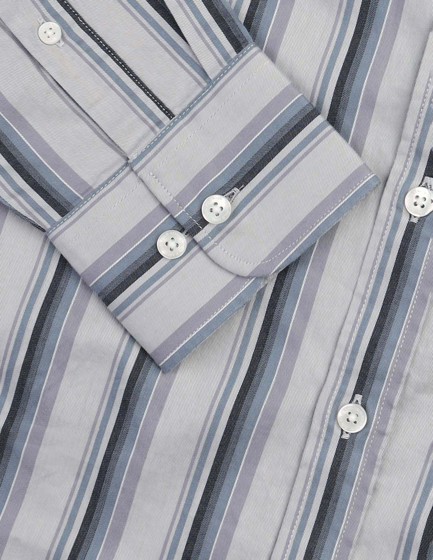 Tailored Fit Vertical Striped Shirt Lavender - U.S. POLO ASSN. | Large