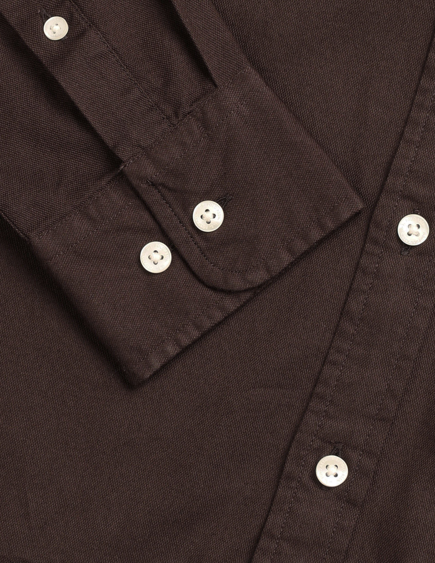 Solid Tailored Fit Shirt Brown - U.S. Polo Assn. India | Large