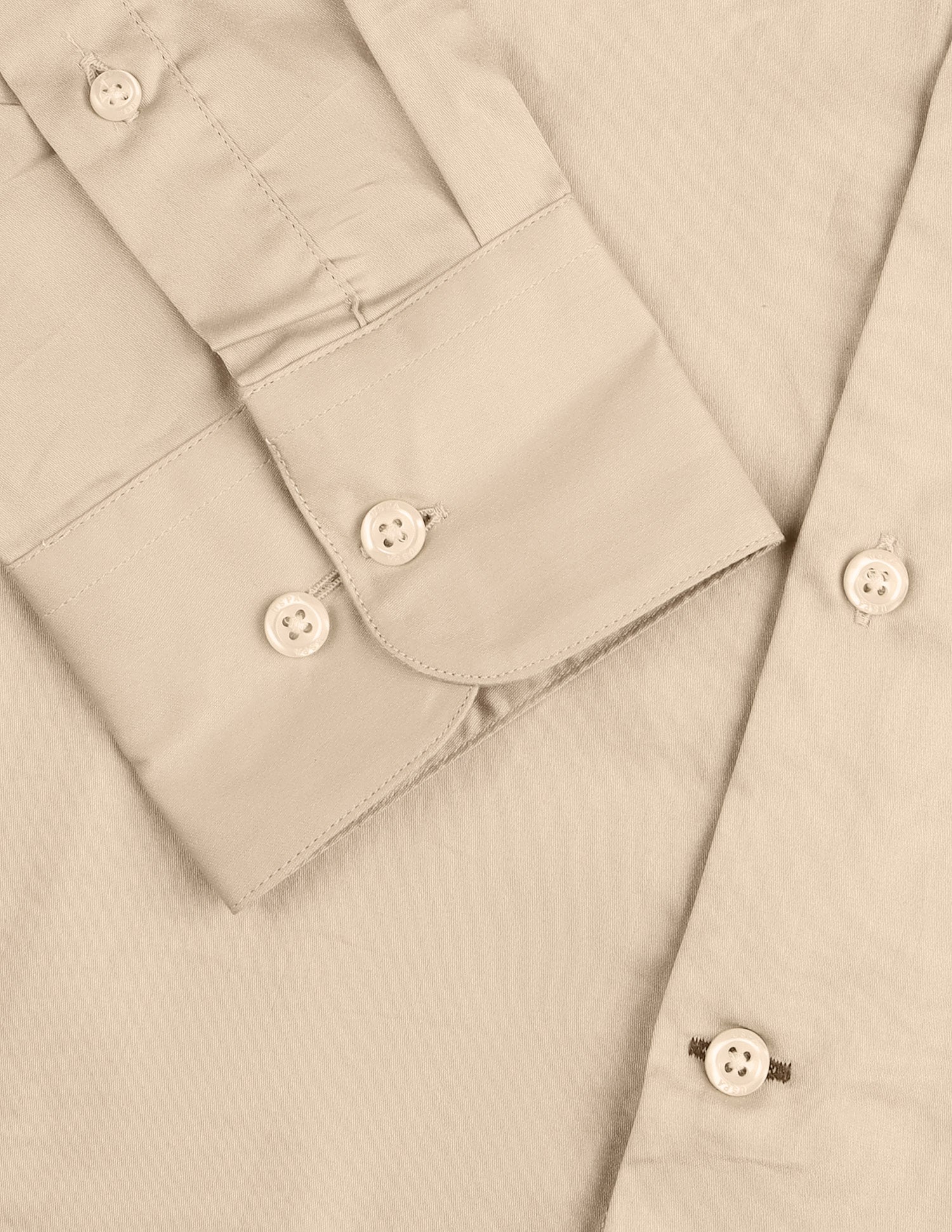 Satin Tailored Fit Shirt Beige - U.S. Polo Assn. India | Large
