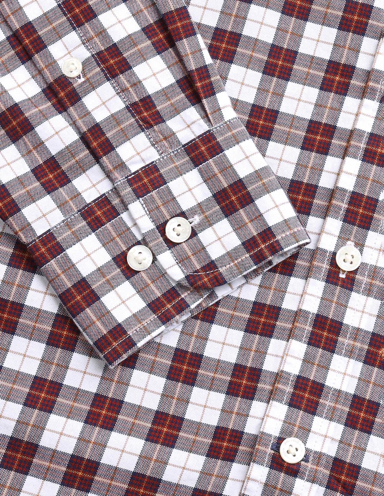 Plaid Checked Regular Fit Shirt Rust - U.S. Polo Assn. India | Large