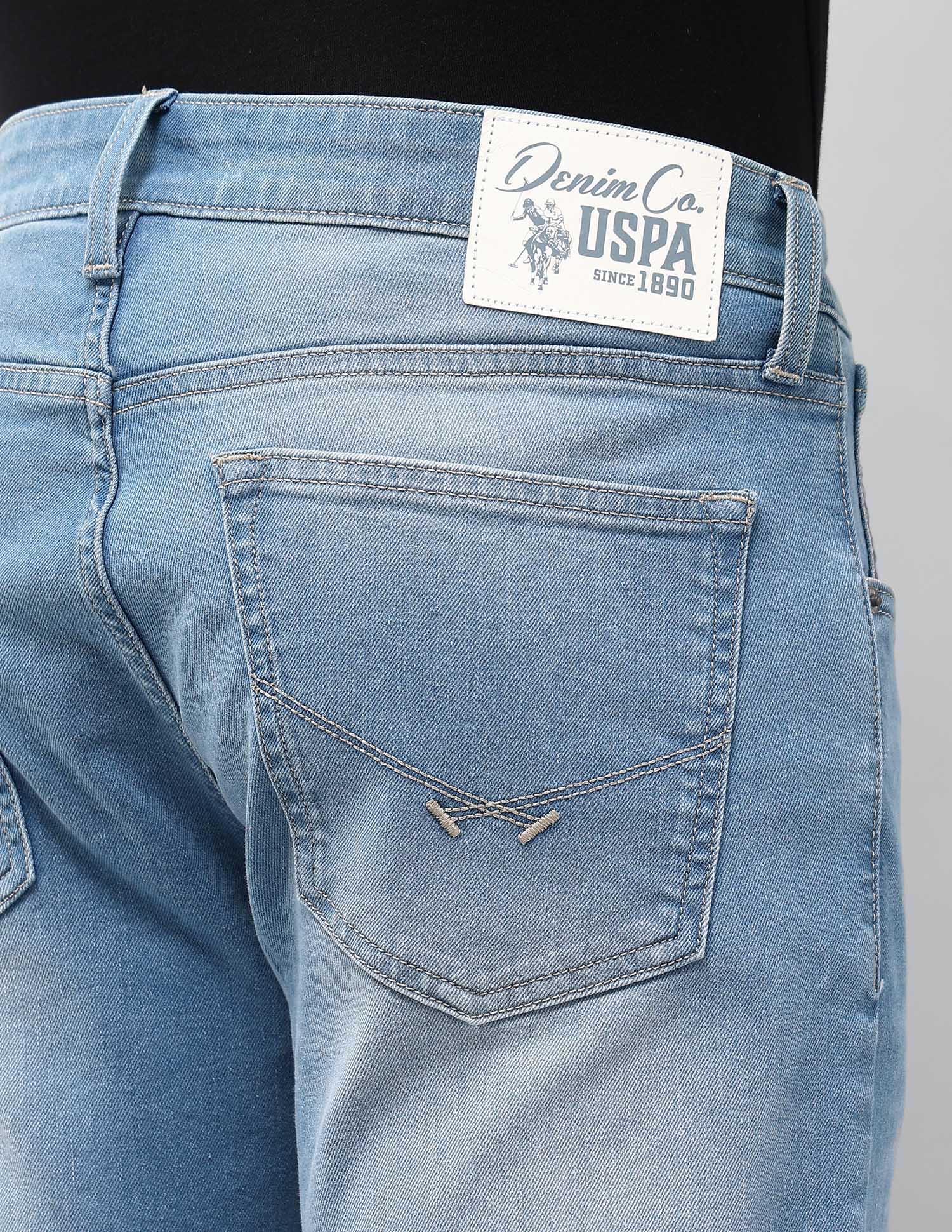 Brandon Slim Tapered Fit Blue Jeans Indigo - U.S. POLO ASSN. | Large