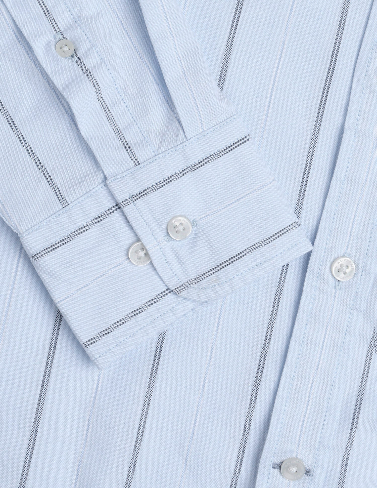 Oxford Vertical Striped Shirt Blue - U.S. Polo Assn. India | Large
