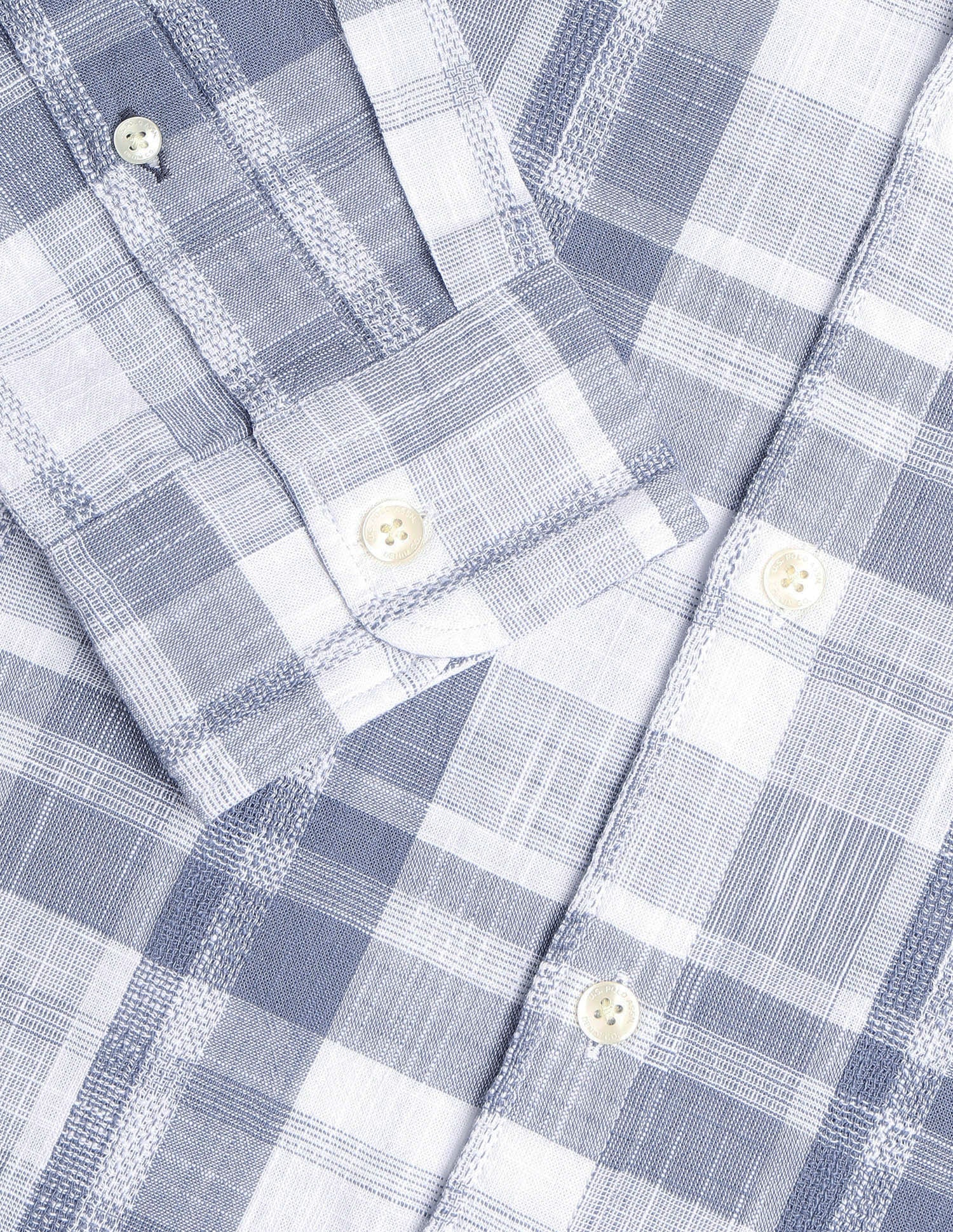 Tartan Checked Dobby Shirt Blue - U.S. Polo Assn. India | Large