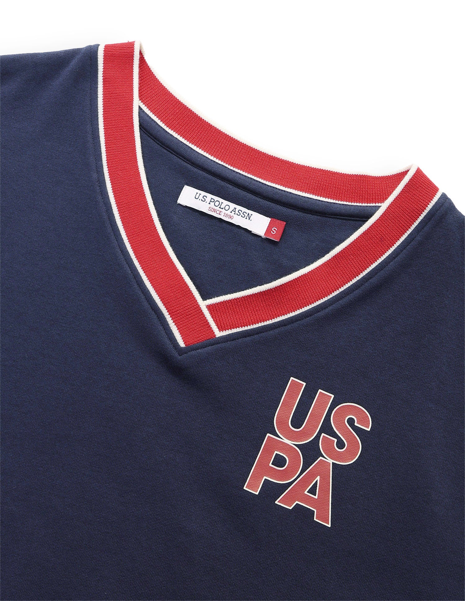 Solid Oversized Fit Sweatshirt Navy - U.S. Polo Assn. India | Large