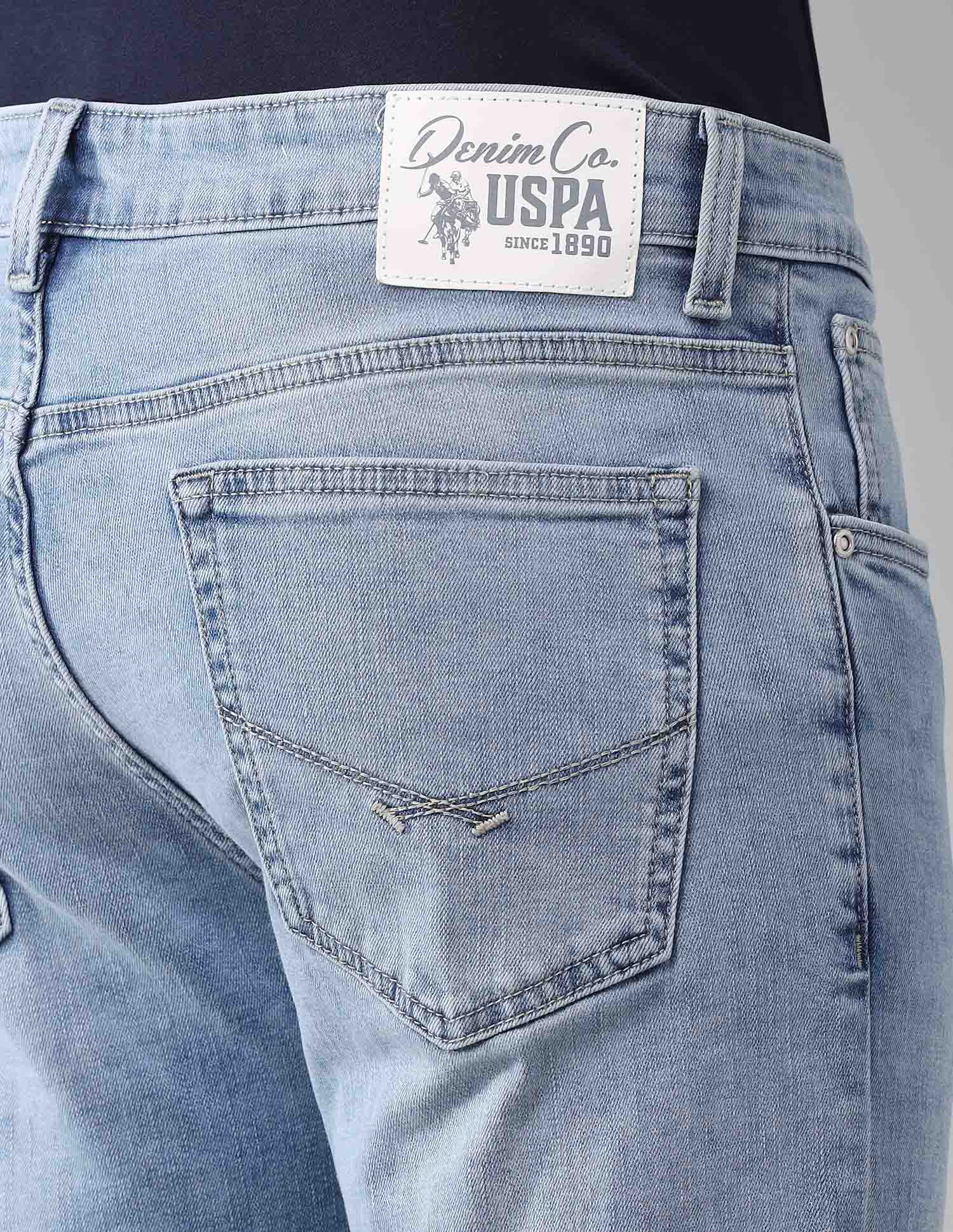 Brandon Slim Tapered Fit Vintage Jeans Light Wash - U.S. Polo Assn. India | Large