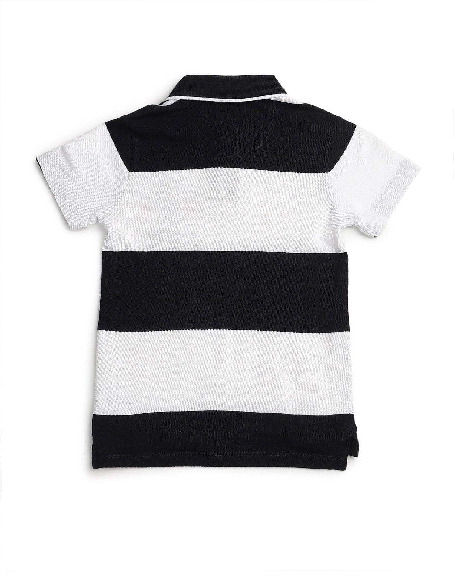 Boys Horizontal Striped Regular Fit Polo Shirt Navy - U.S. POLO ASSN. | Large