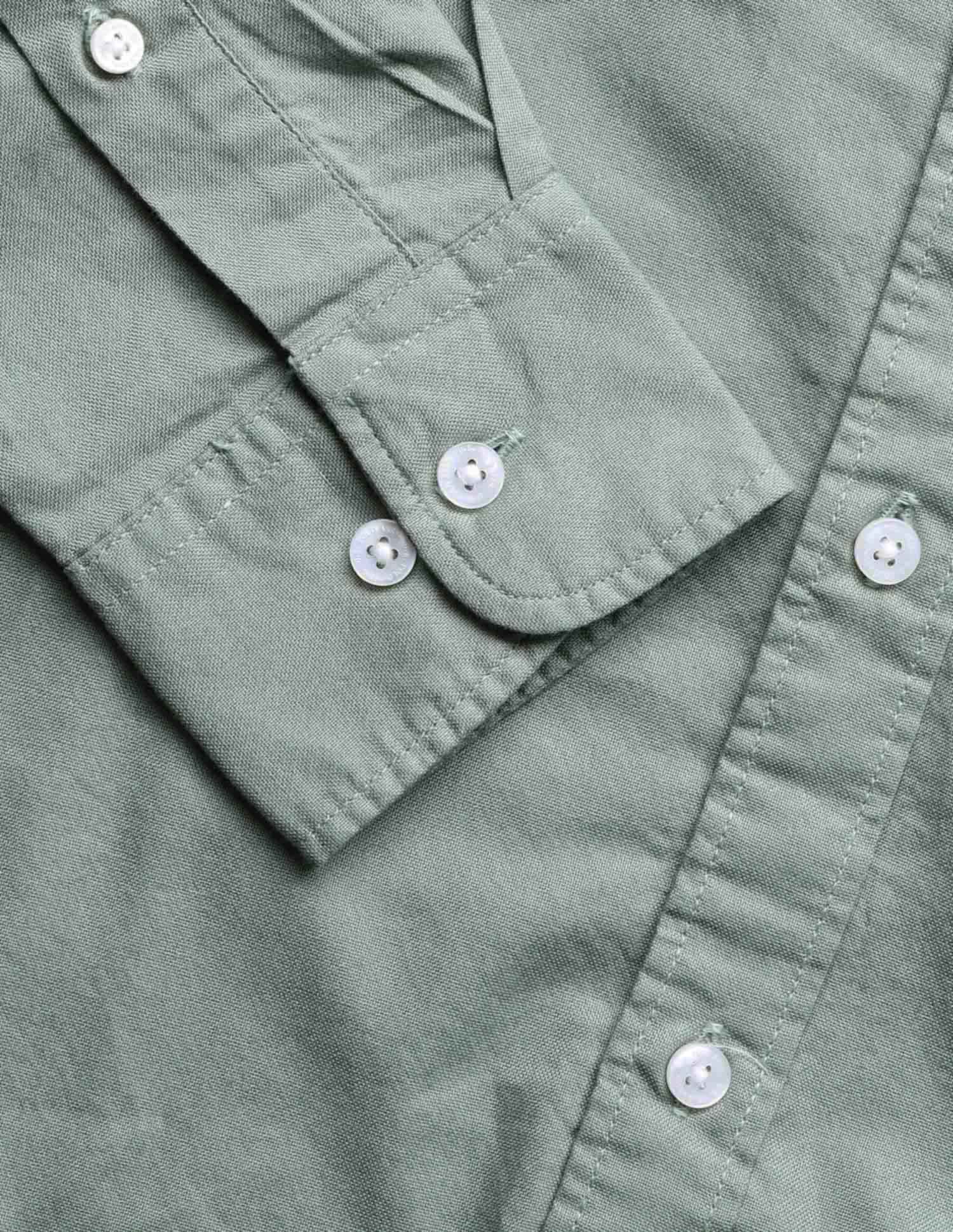 Pure Cotton Tailored Fit Oxford Shirt Green - U.S. POLO ASSN. | Large