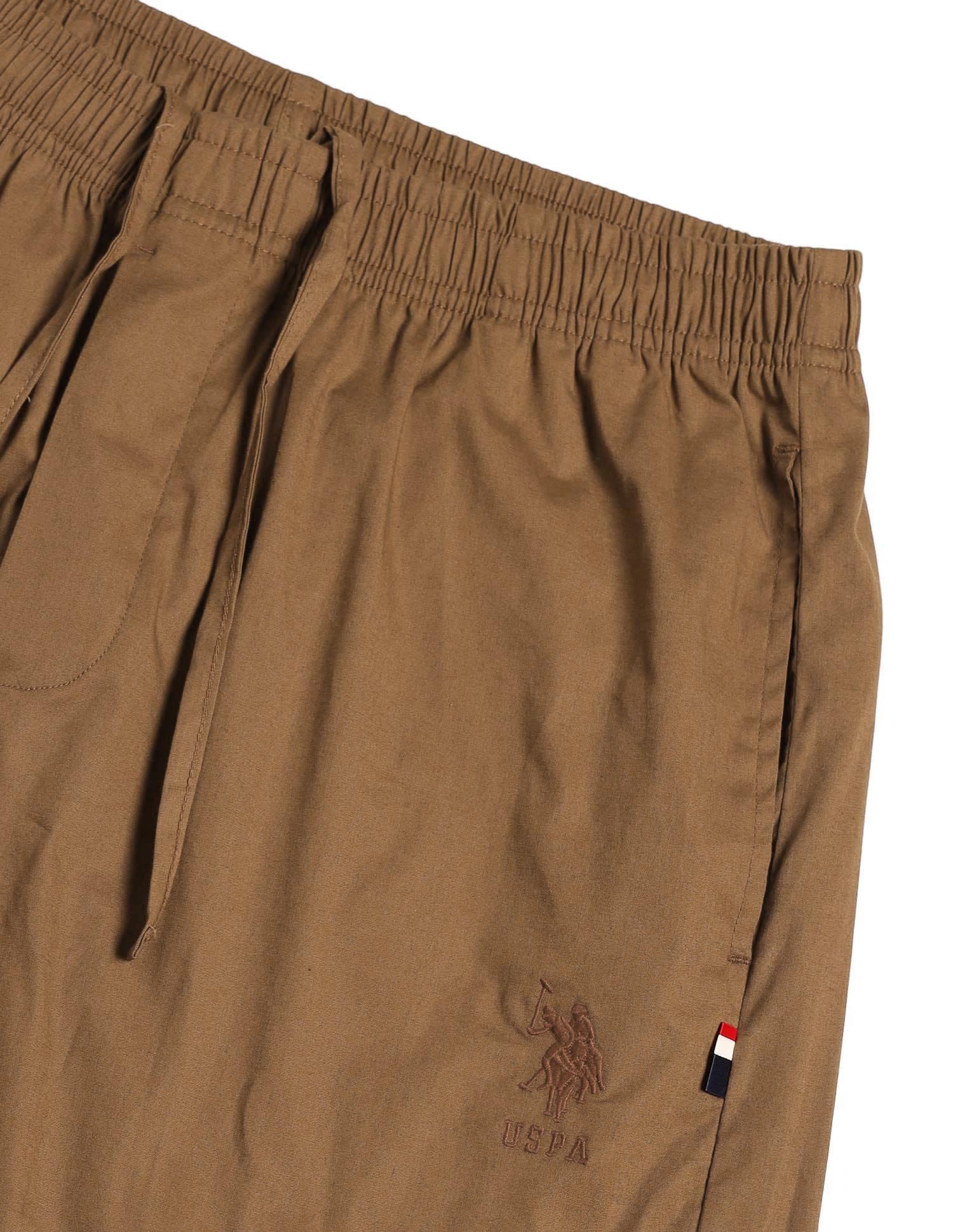 Pull On Relaxed Fit LP003 Lounge Pants - Pack Of 1 Light Brown - U.S. Polo Assn. India | Large