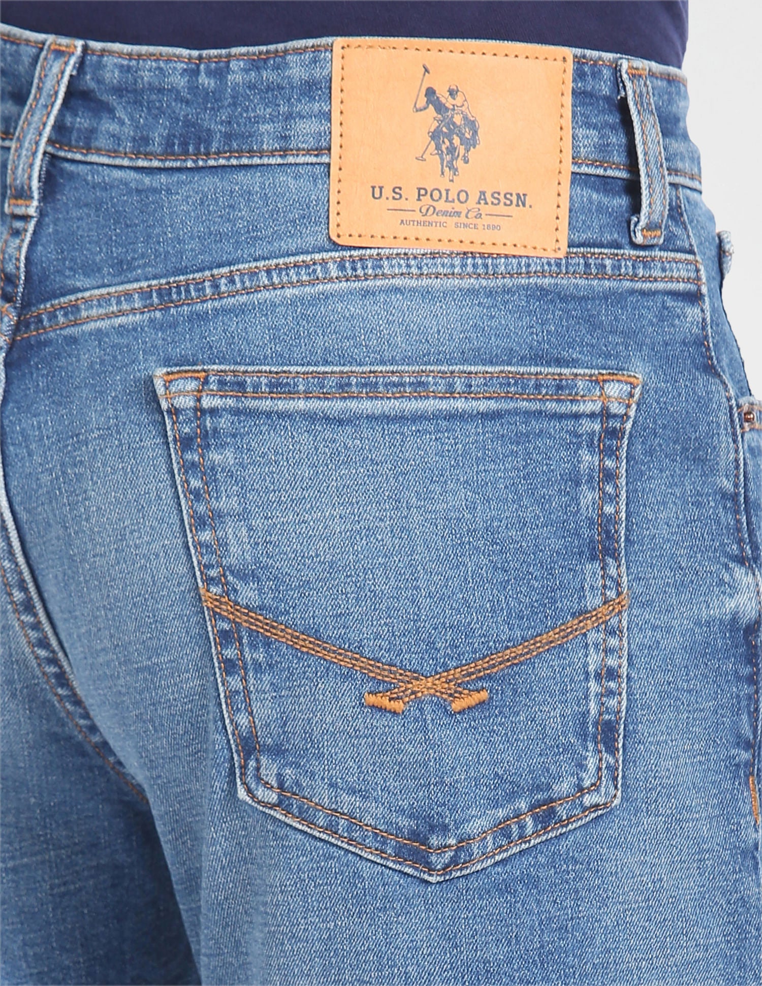 Connor Bootcut Fit Blue Jeans Blue - U.S. POLO ASSN. | Large