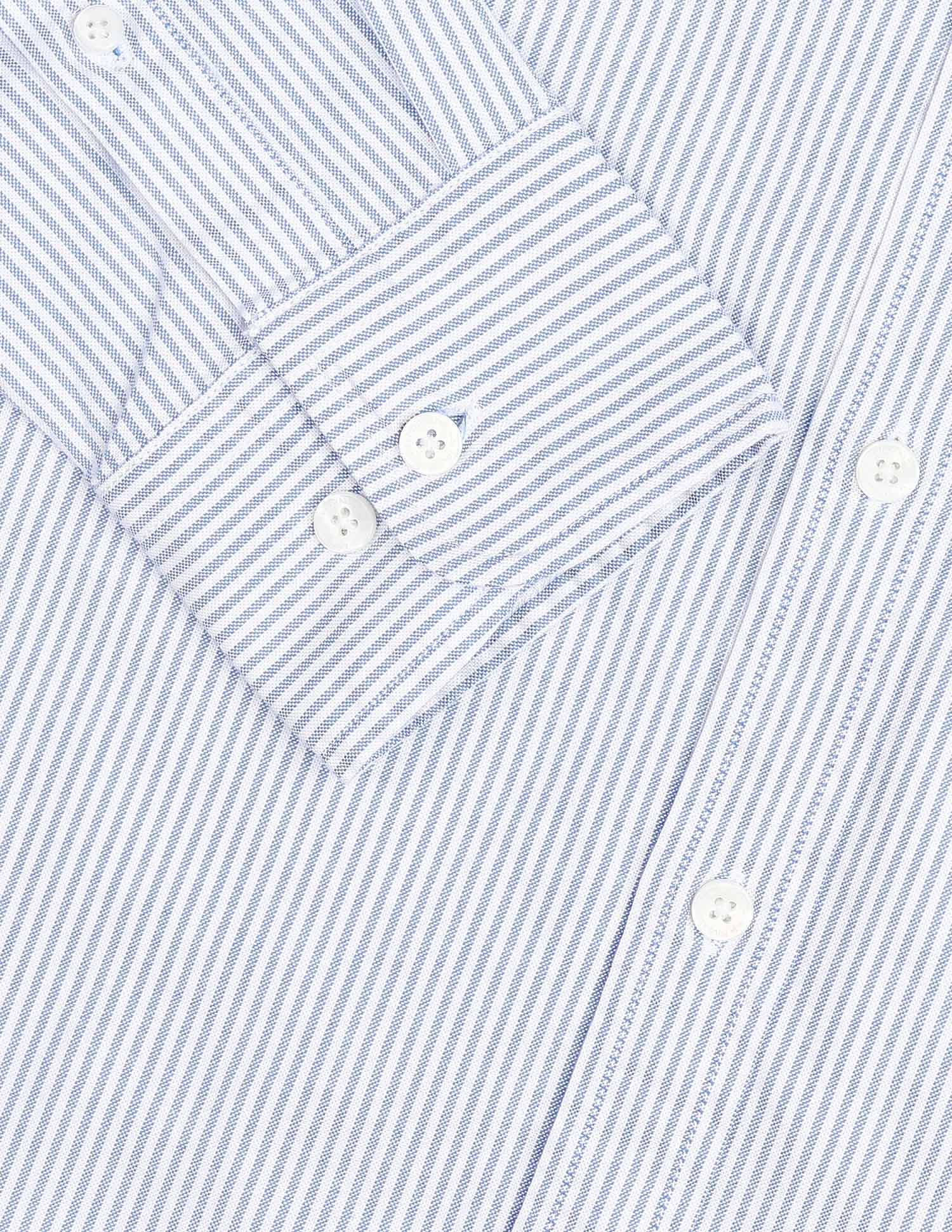 Oxford Vertical Striped Shirt Blue - U.S. Polo Assn. India | Large