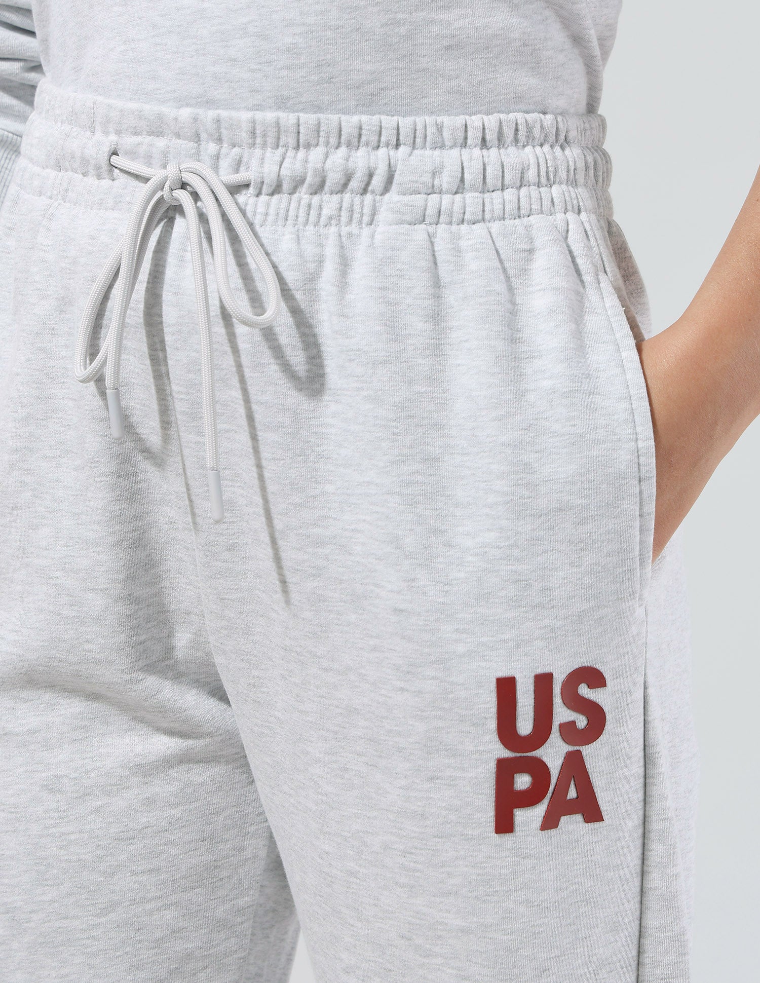 Relaxed Fit Solid Cord Set Light Grey - U.S. Polo Assn. India | Large