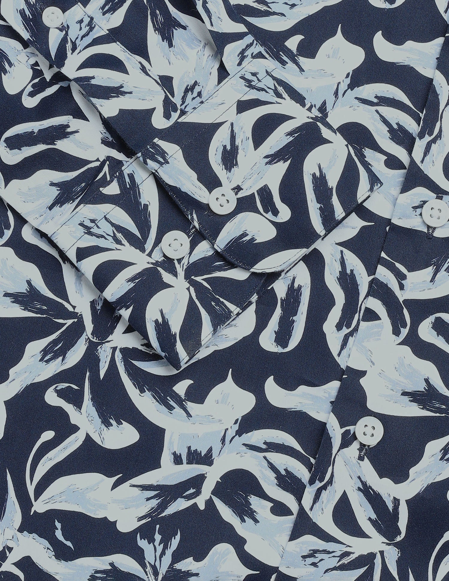 Abstract Printed Satin Shirt Navy - U.S. Polo Assn. India | Large
