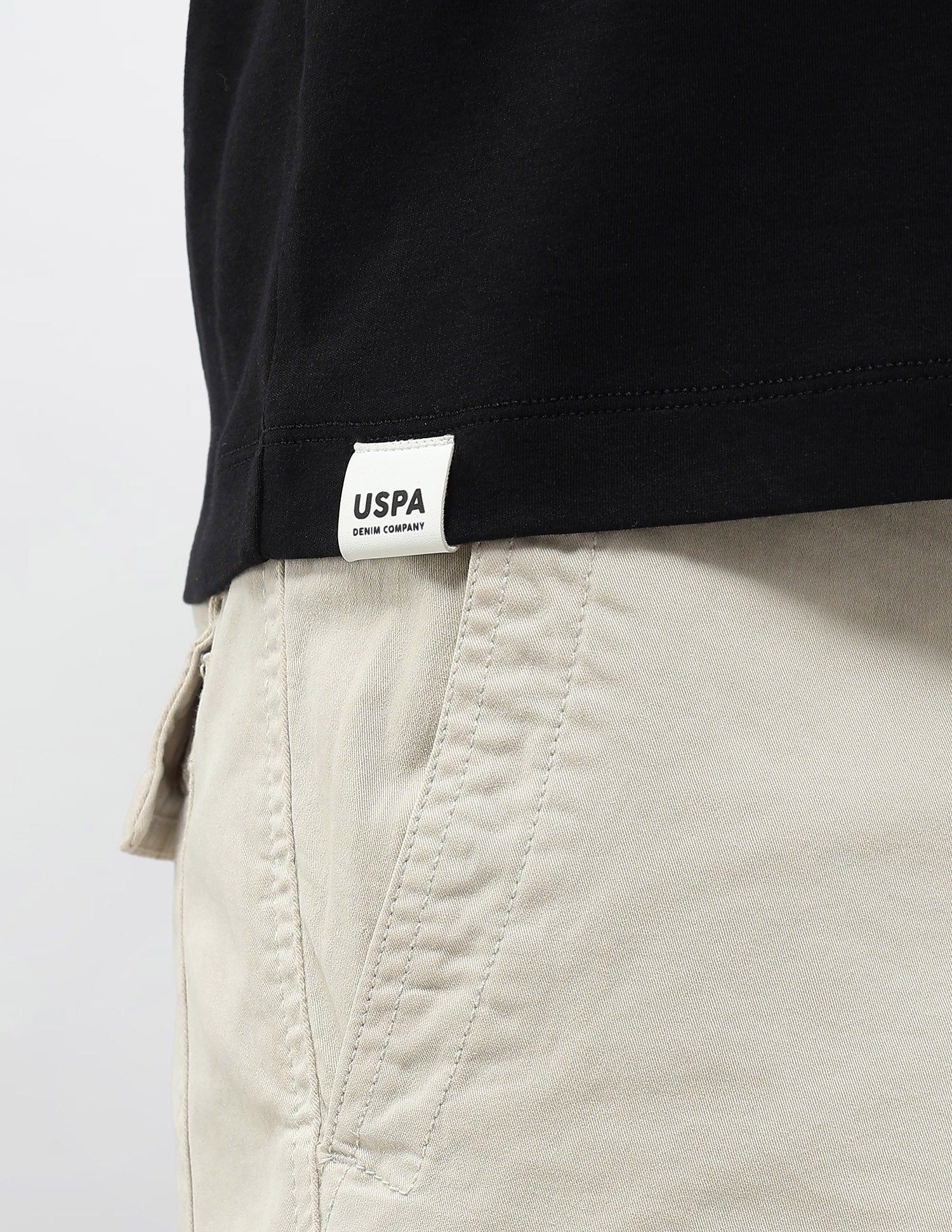 Monochrome Brand Embroidered T-Shirt Black - U.S. POLO ASSN. | Large