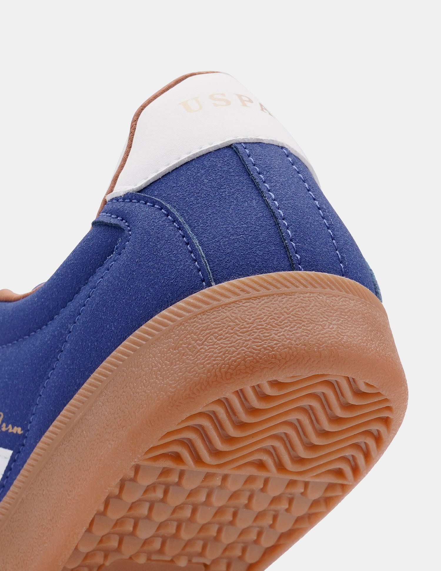 Women Round Toe Edda Striped Sneakers Blue - U.S. POLO ASSN. | Large