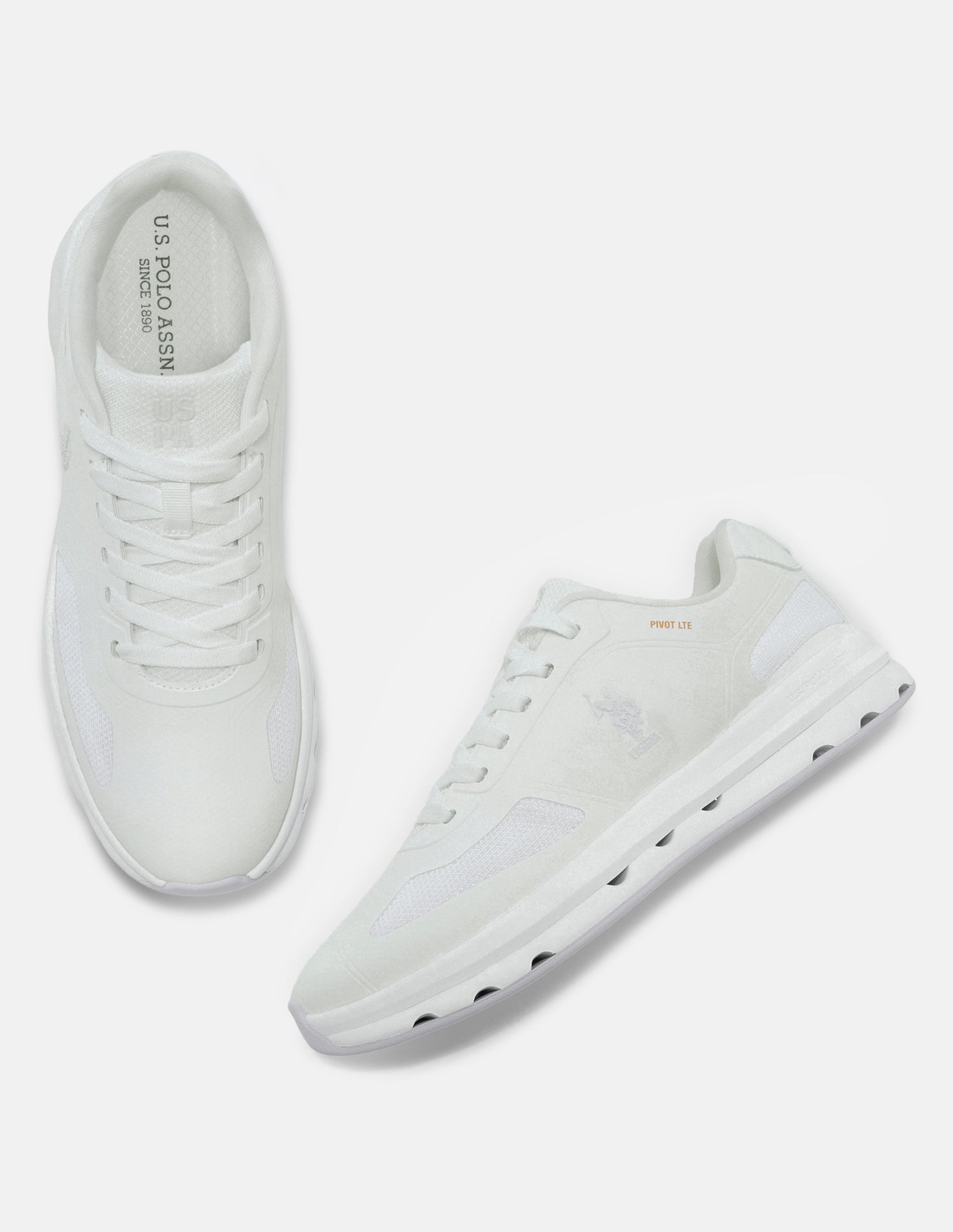 Pivot Lte Lace-Ups Sneakers White - U.S. Polo Assn. India | Large